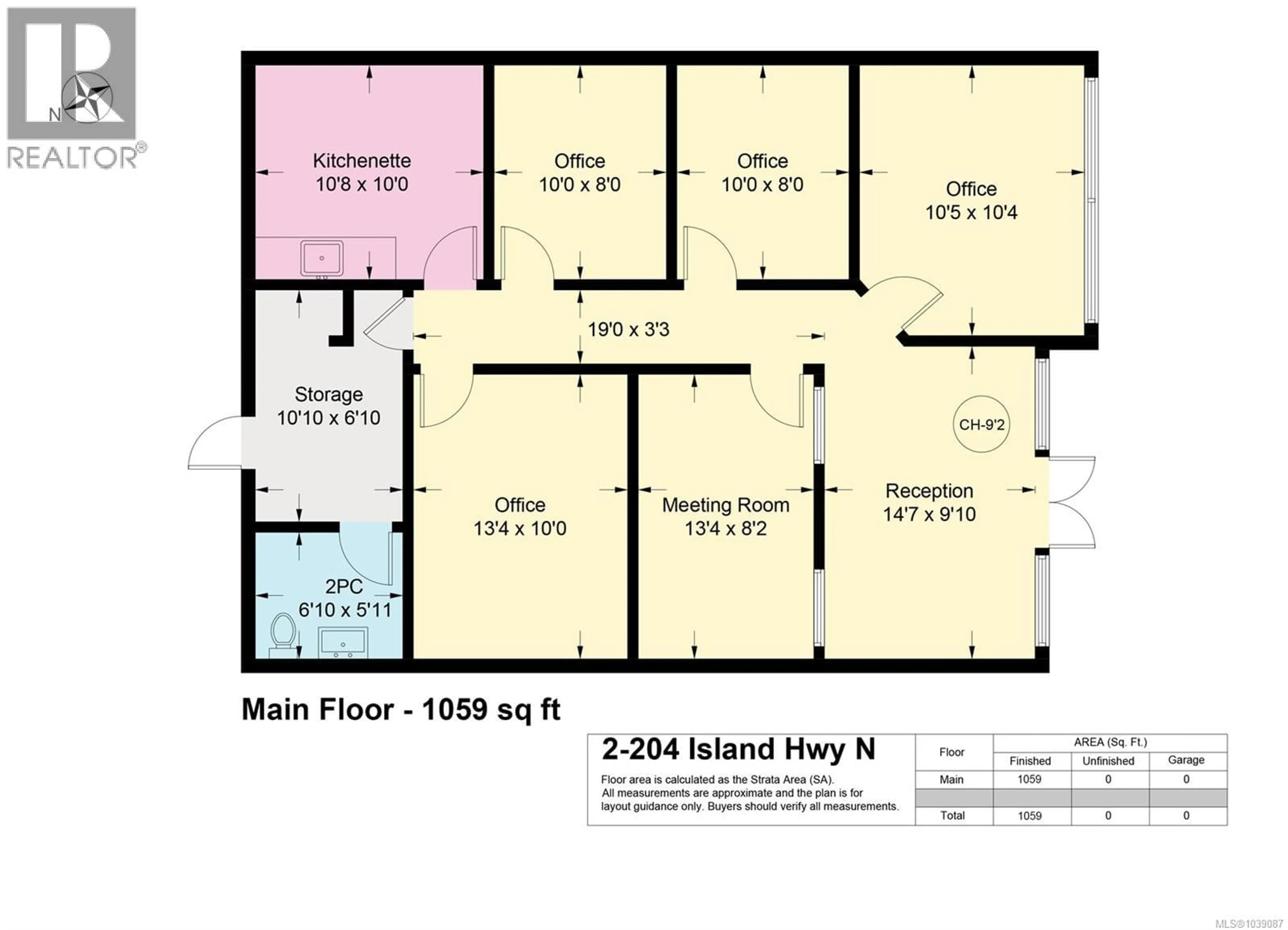 Floor plan for 2 - 204 ISLAND HIGHWAY NORTH, Courtenay British Columbia V9N3P1