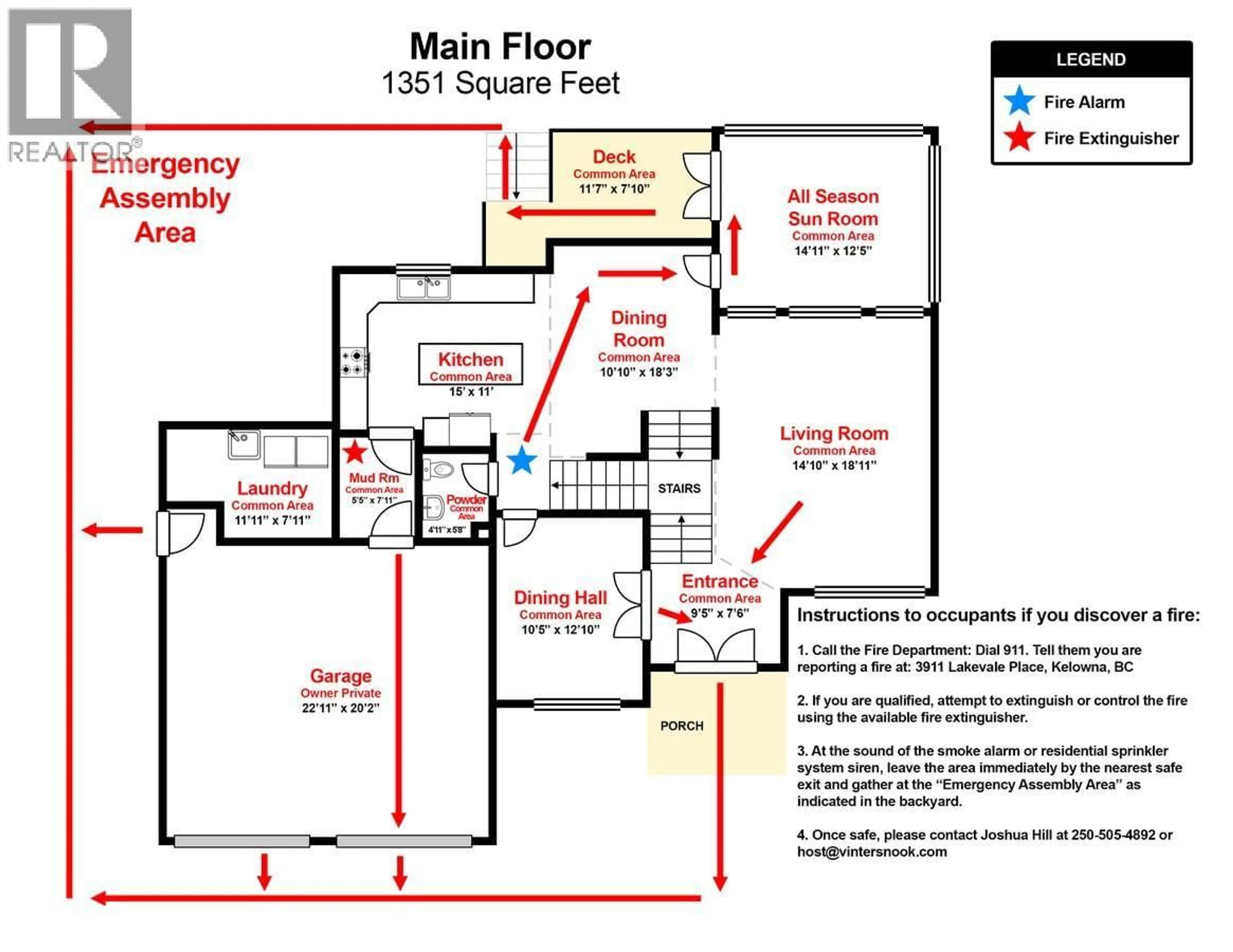 Floor plan for 3911 LAKEVALE PLACE, Kelowna British Columbia V1W3Z5