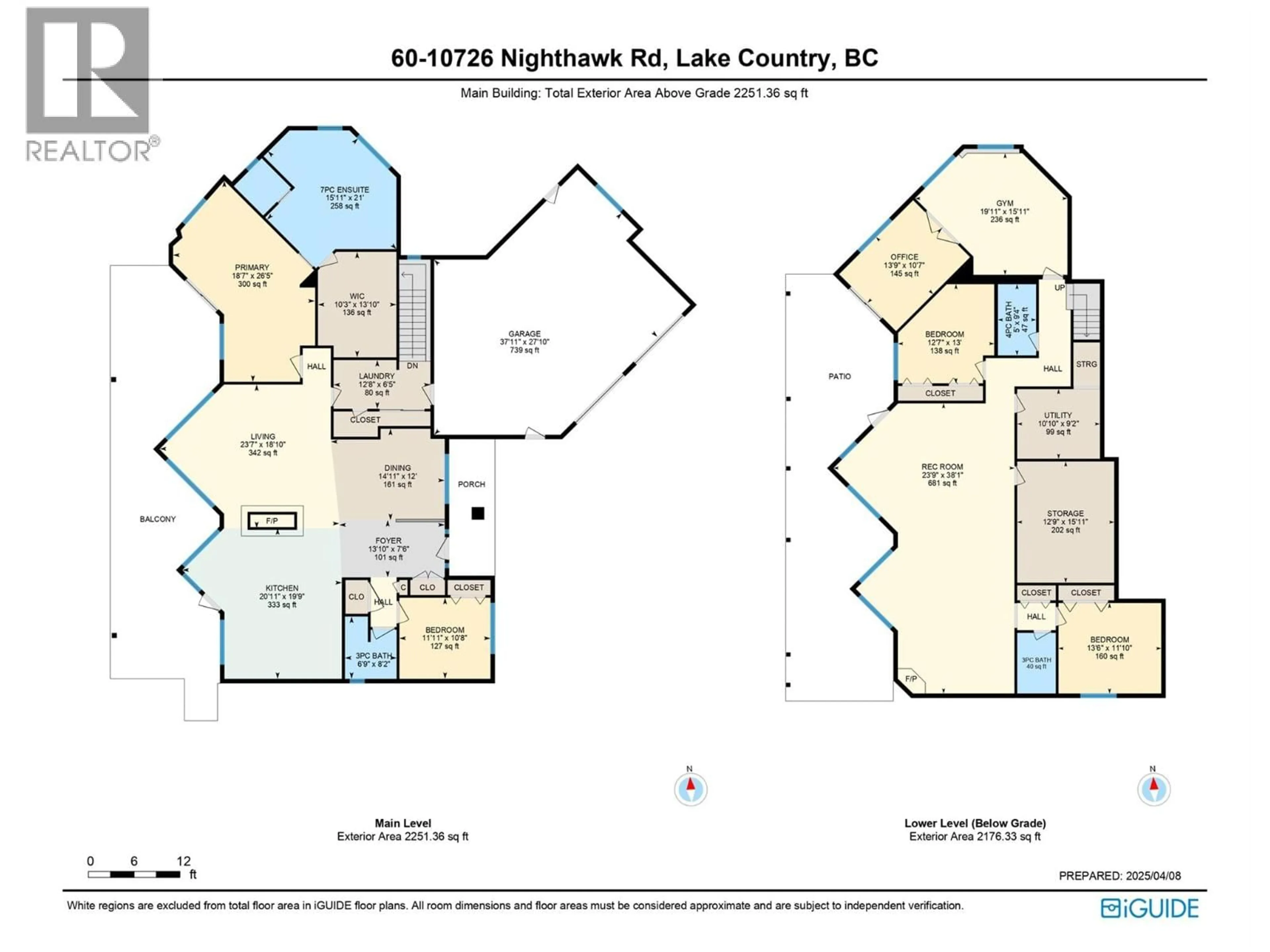Floor plan for 60 - 10726 NIGHTHAWK ROAD, Lake Country British Columbia V4V2K7