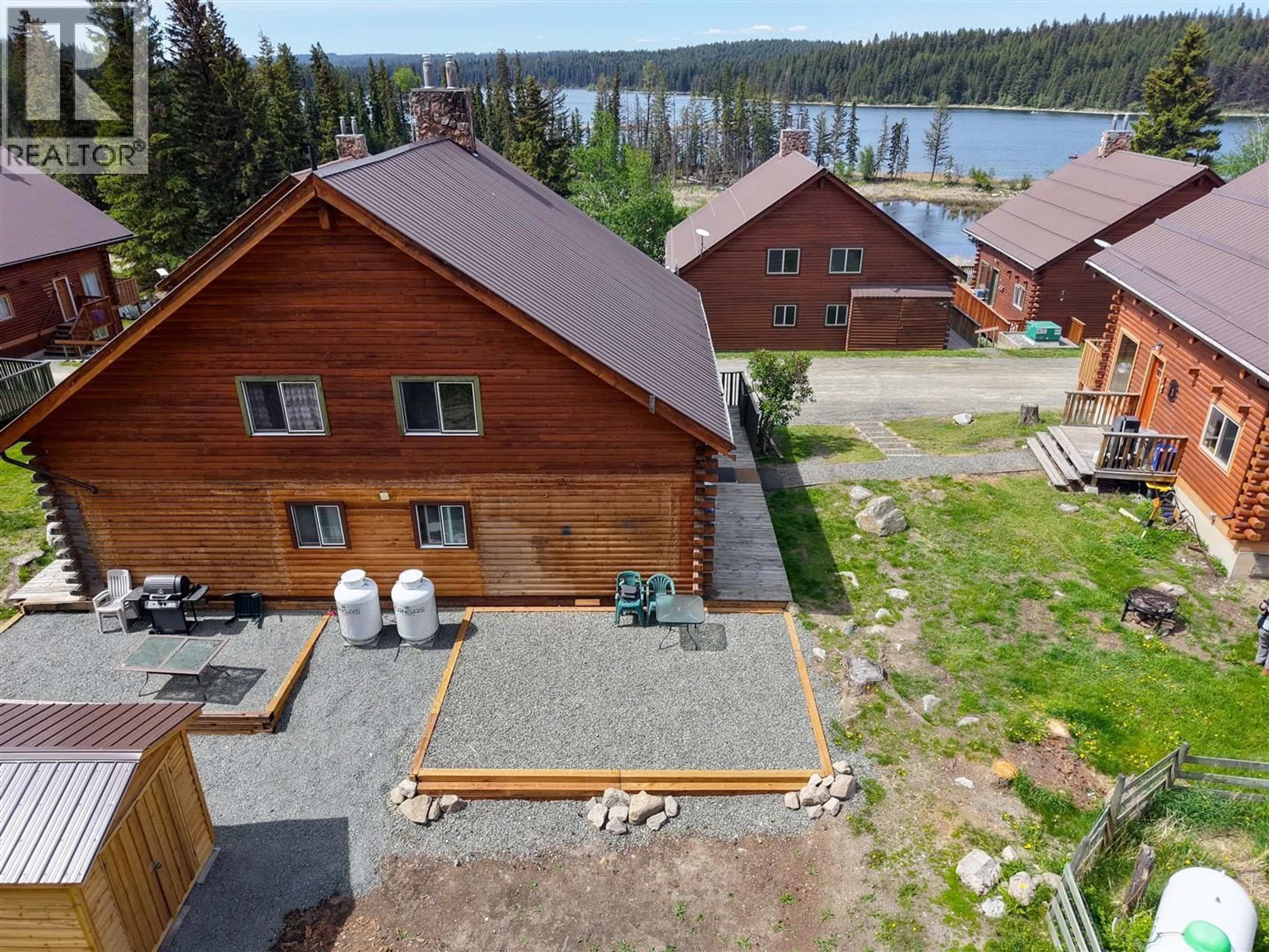A pic from outside/outdoor area/front of a property/back of a property/a pic from drone, water/lake/river/ocean view for 14A - 7200 ROCHE LAKE ROAD, Kamloops British Columbia V2C5L7
