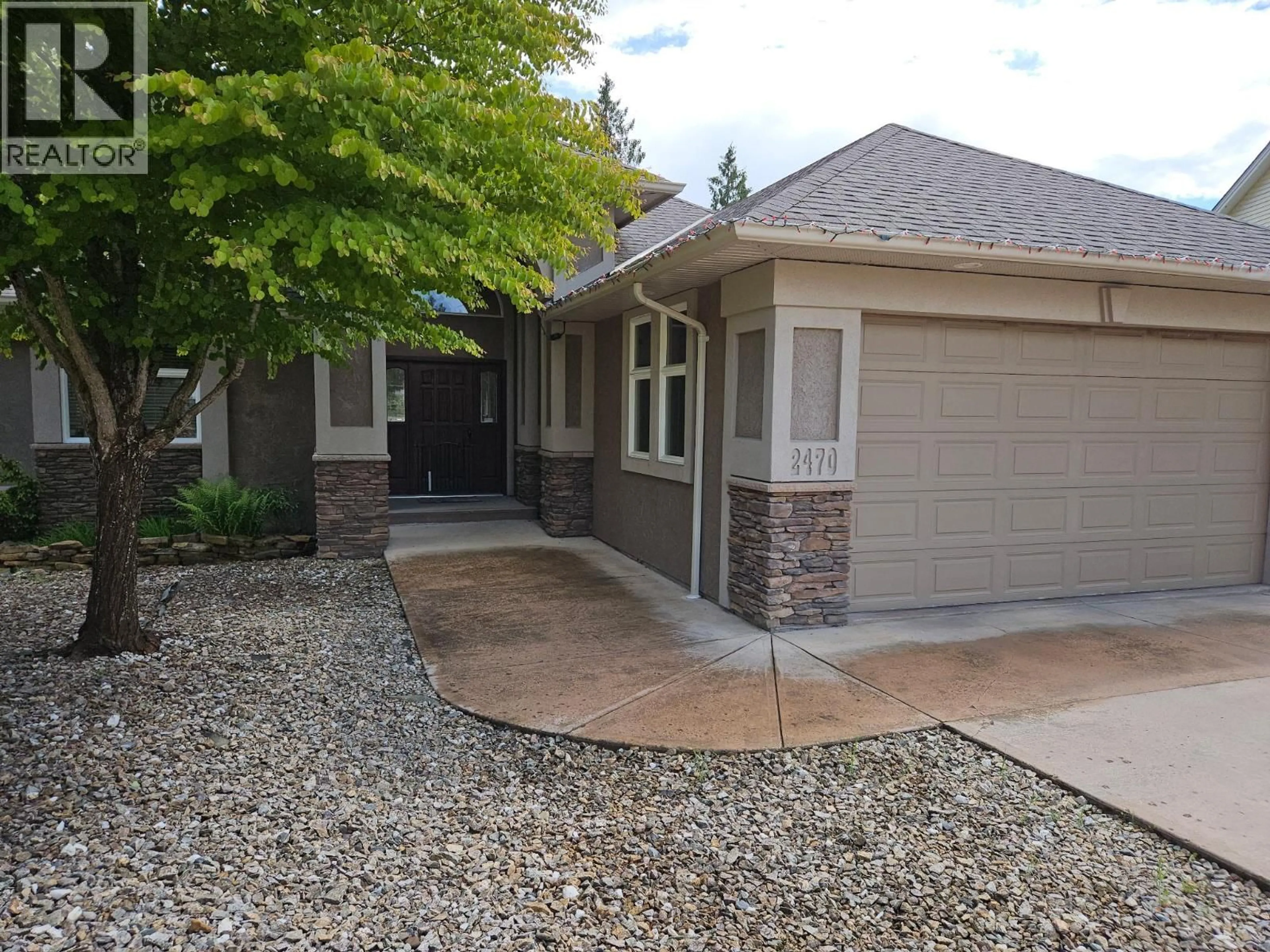 Home with brick exterior material, street for 2470 24 AVENUE NORTHEAST, Salmon Arm British Columbia V1E3Y4