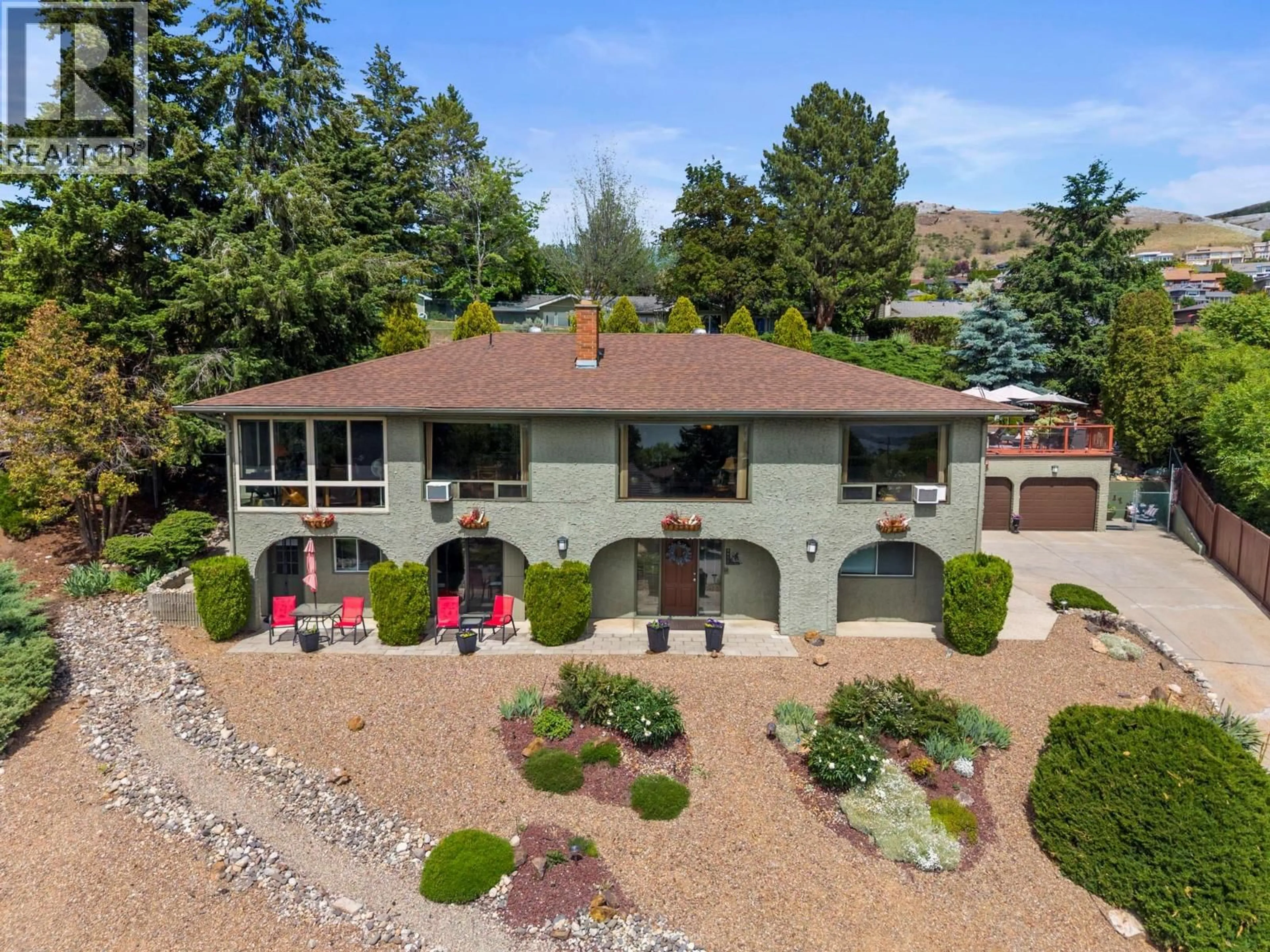 A pic from outside/outdoor area/front of a property/back of a property/a pic from drone, unknown for 9015 RUSSET DRIVE, Coldstream British Columbia V1B2B7