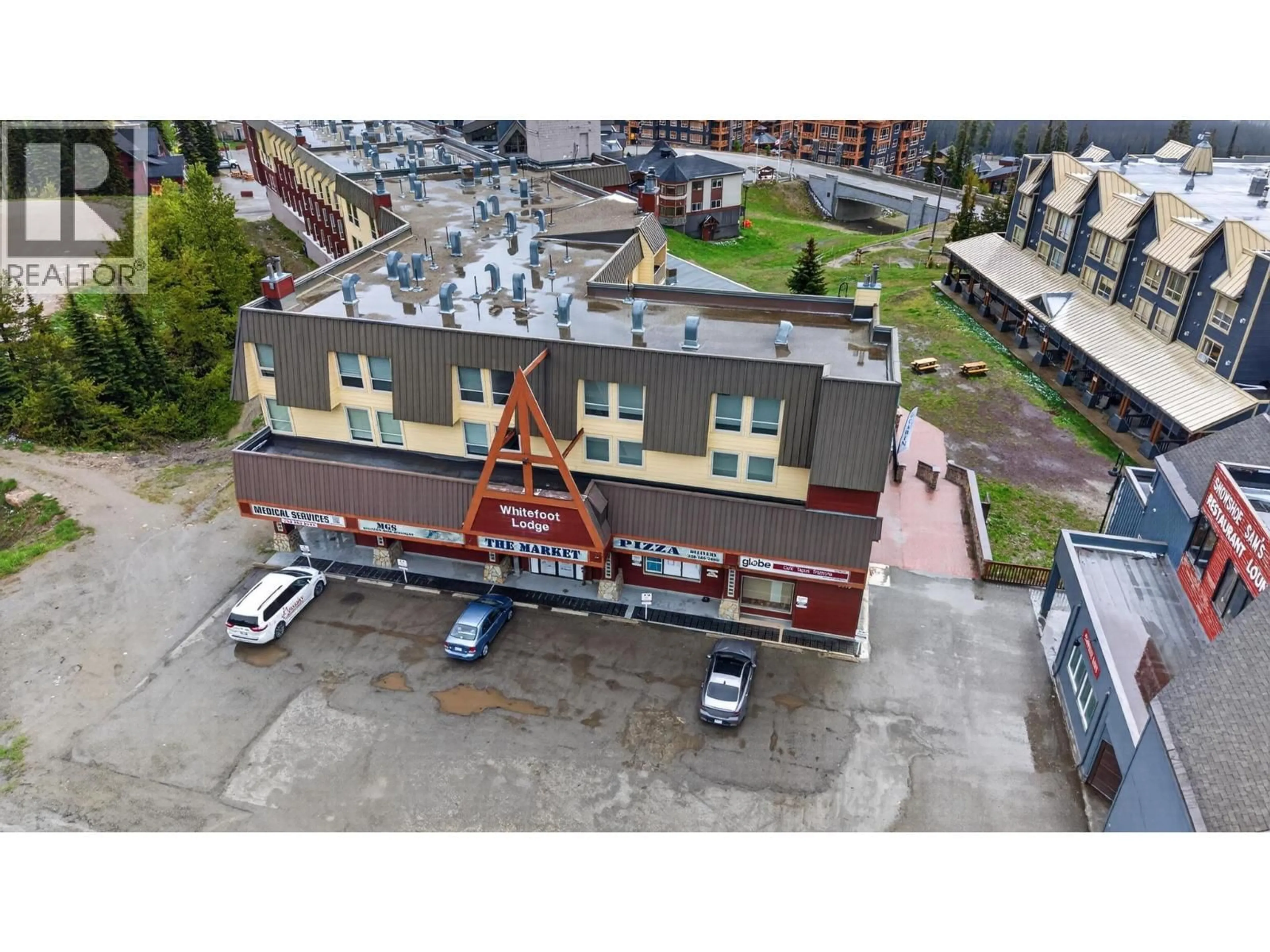 A pic from outside/outdoor area/front of a property/back of a property/a pic from drone, building for 314 - 5375 BIG WHITE ROAD, Big White British Columbia V1Y4S3