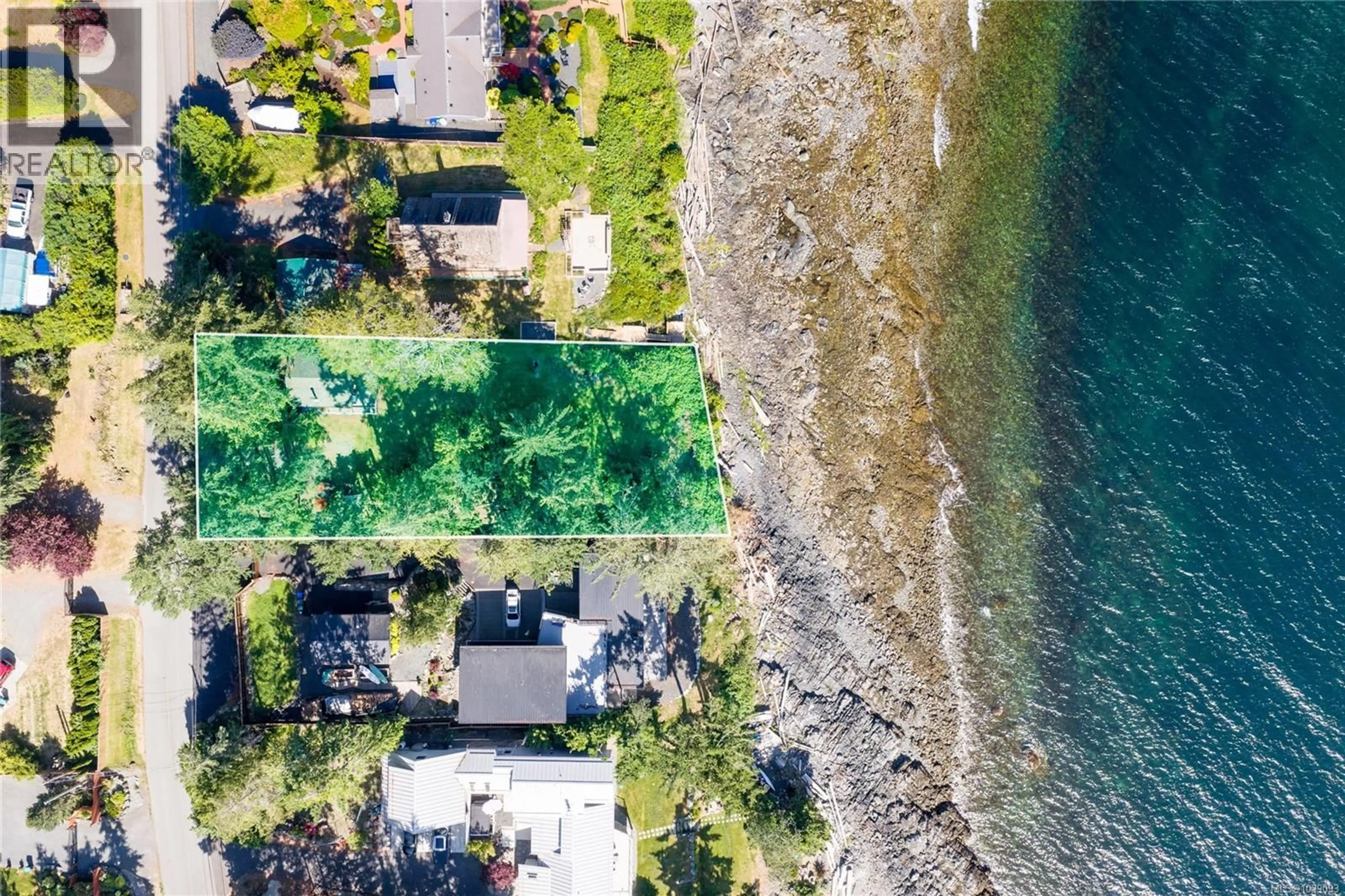 A pic from outside/outdoor area/front of a property/back of a property/a pic from drone, water/lake/river/ocean view for 1378 REEF ROAD, Nanoose Bay British Columbia V9P9B9