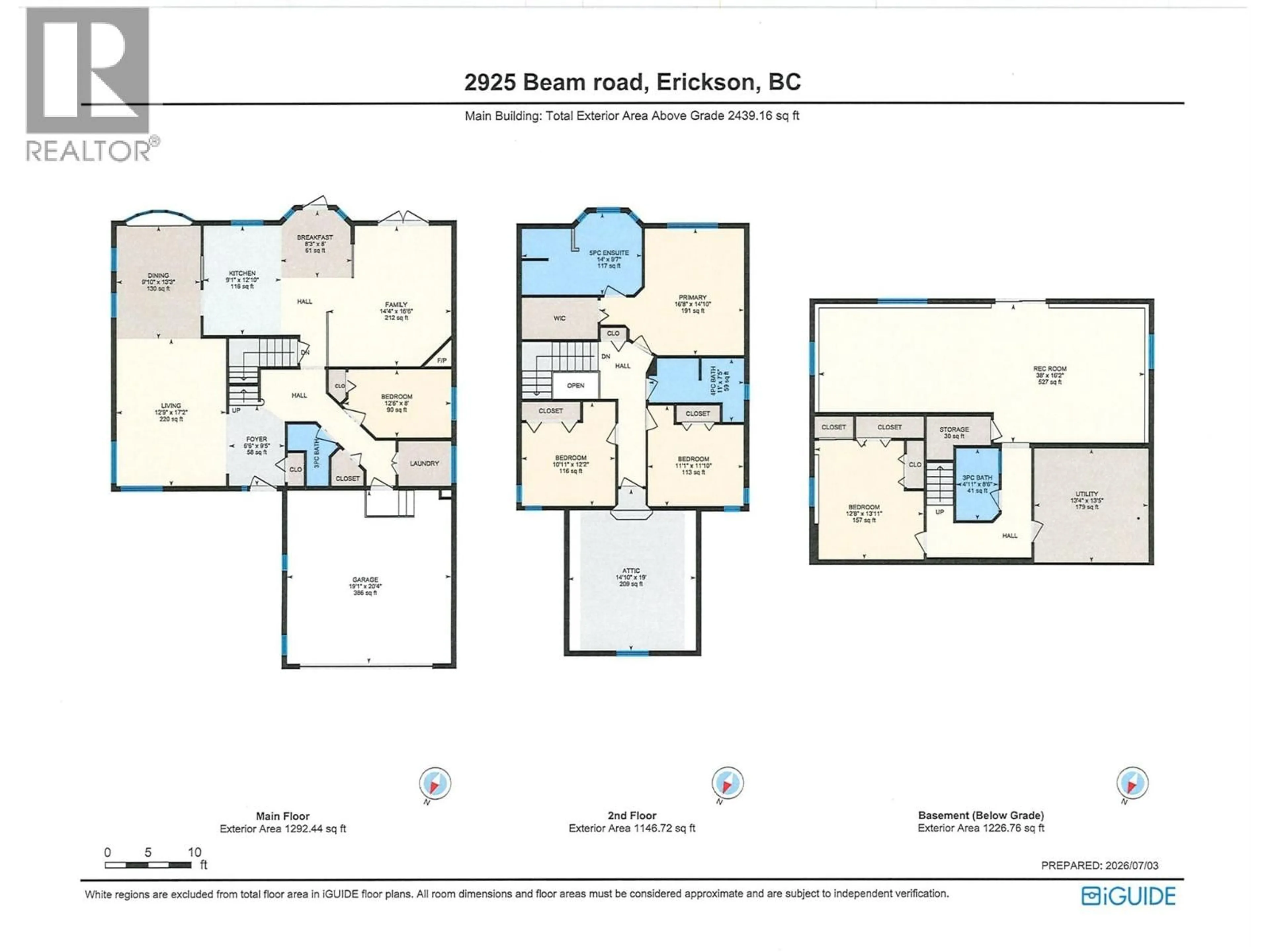 Floor plan for 2925 BEAM ROAD, Creston British Columbia V0B1G1