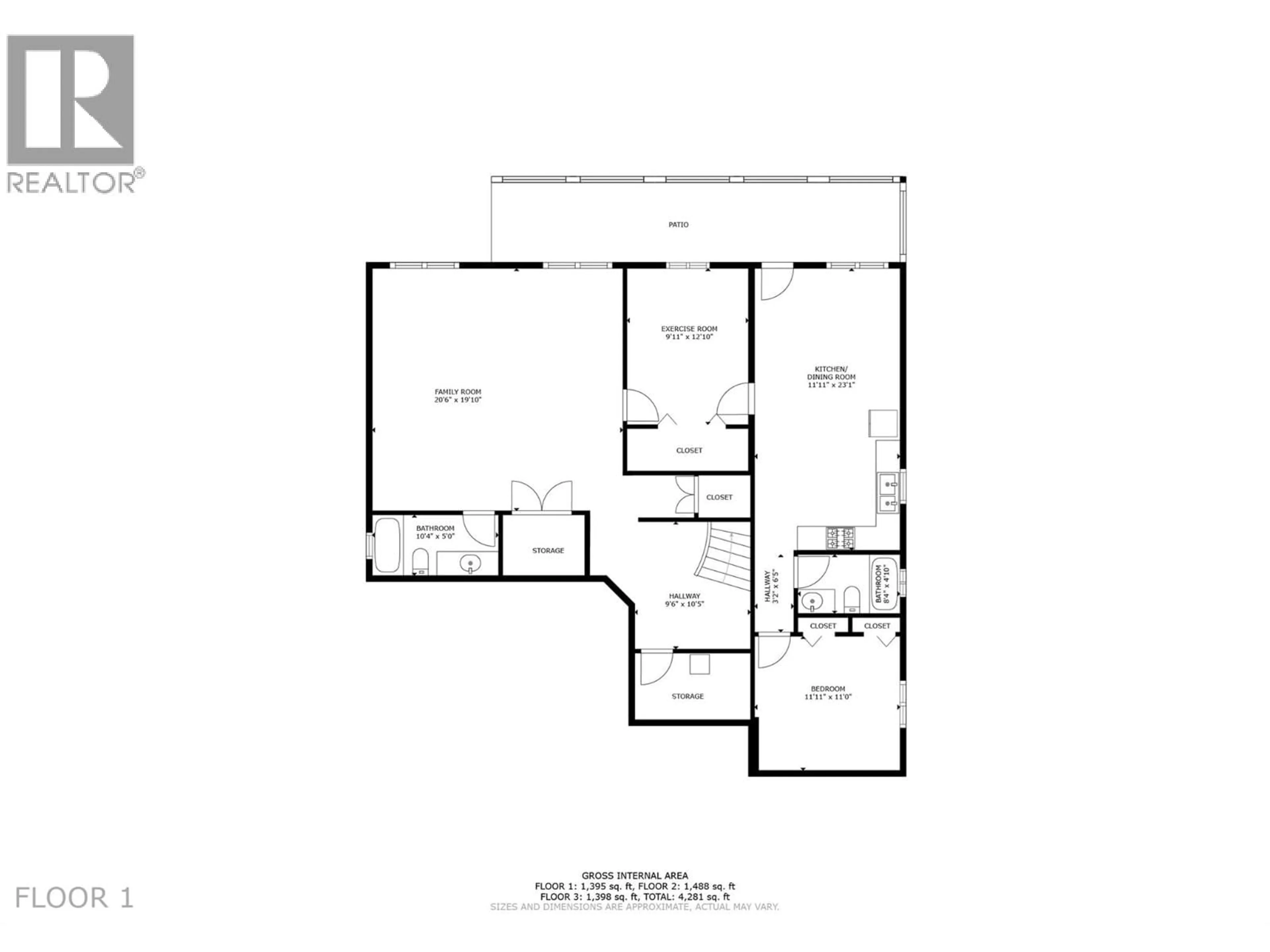 Floor plan for 1321 BLACK MOUNTAIN CRESCENT, Kelowna British Columbia V1P1P7