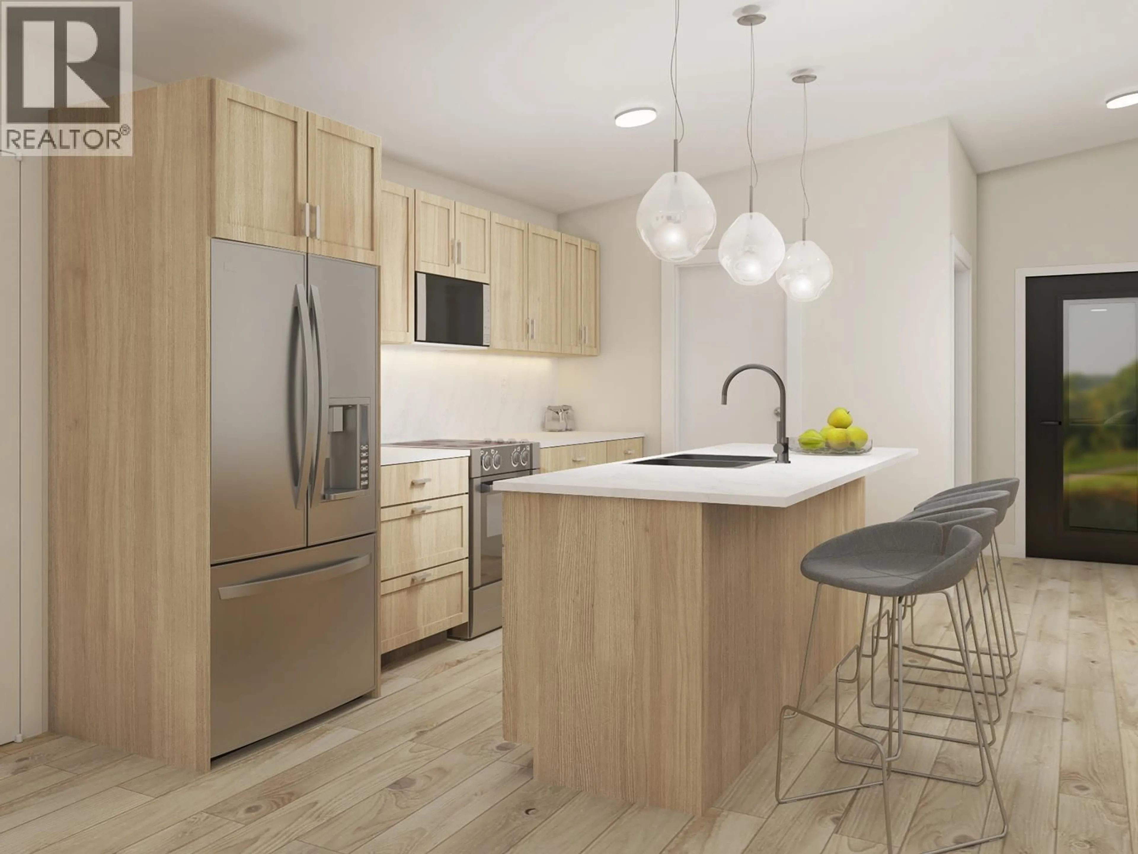 Open concept kitchen, wood/laminate floor for 115 - 8900 JIM BAILEY ROAD, Kelowna British Columbia V4V1E5