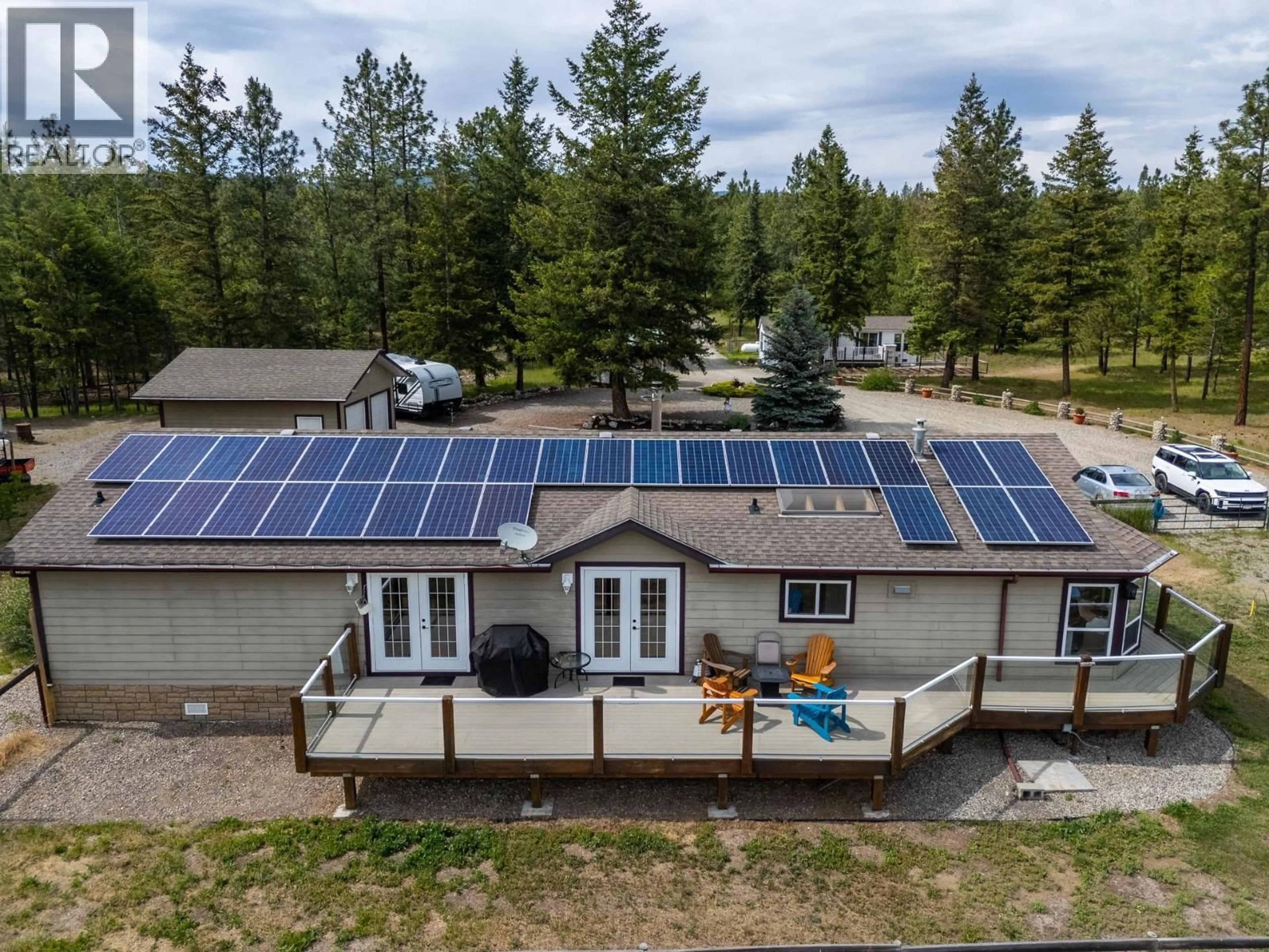 A pic from outside/outdoor area/front of a property/back of a property/a pic from drone, building for 38 NINE MILE PLACE, Osoyoos British Columbia V0H1V6