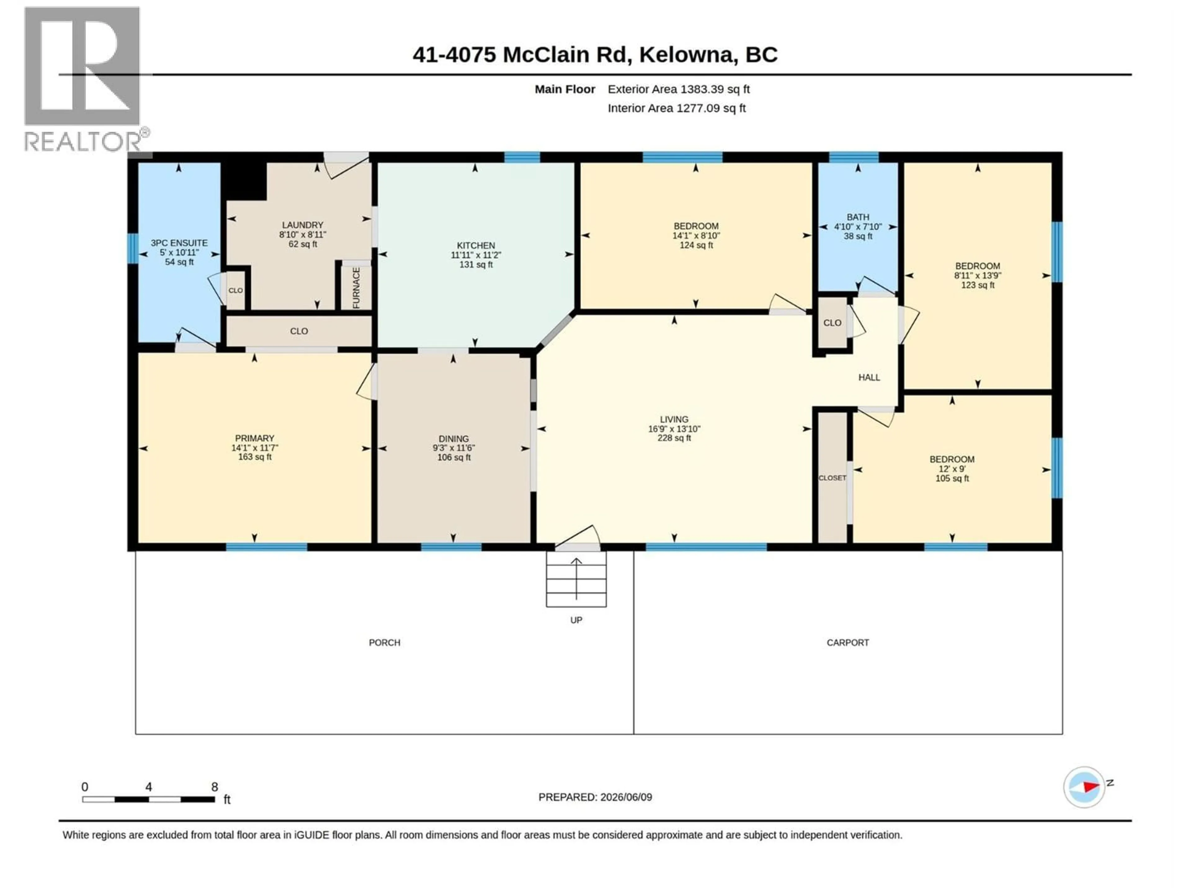 Floor plan for 41 - 4075 MCCLAIN ROAD, Kelowna British Columbia V1W4R4