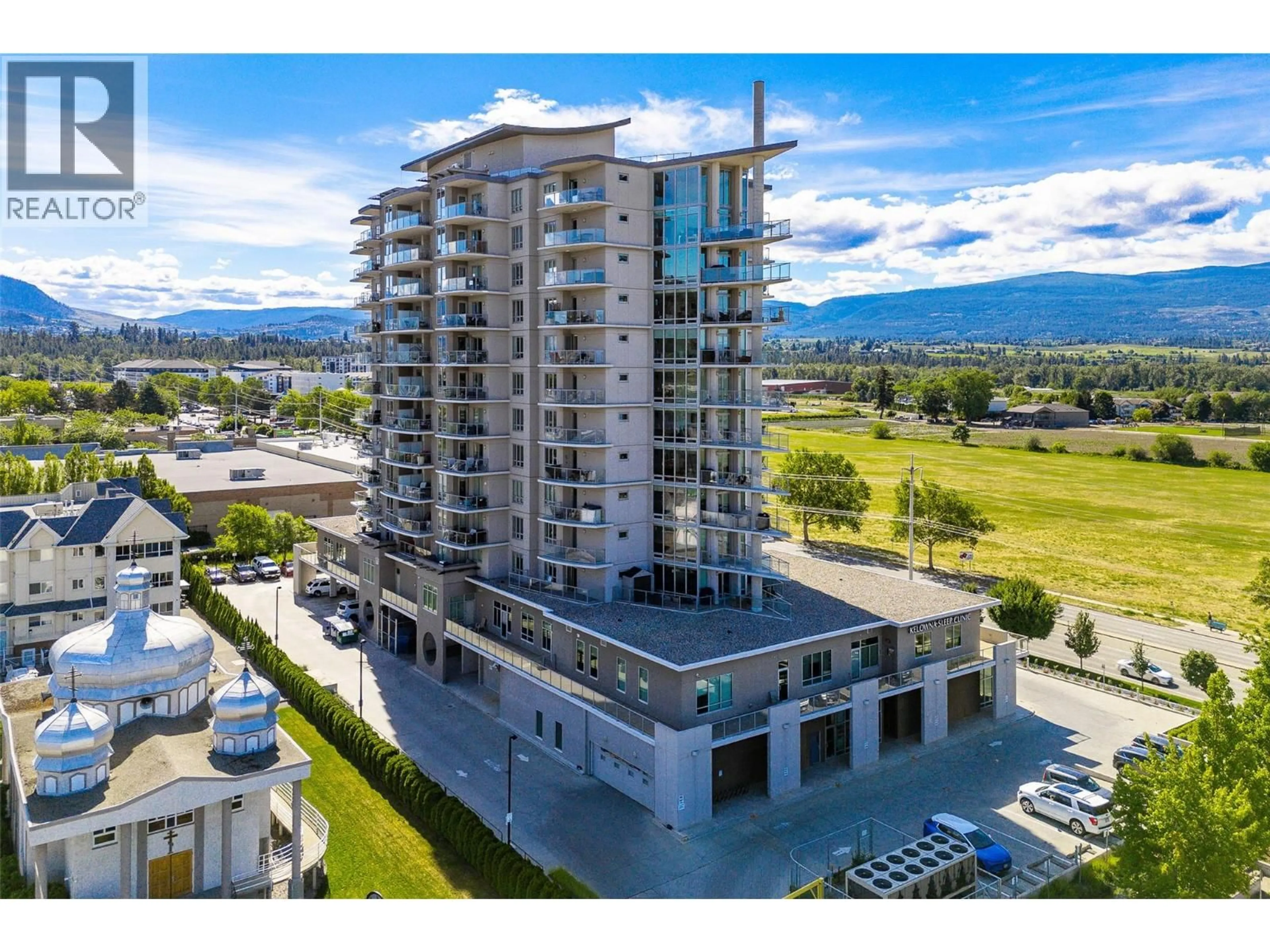 A pic from outside/outdoor area/front of a property/back of a property/a pic from drone, unknown for 807 - 2040 SPRINGFIELD ROAD, Kelowna British Columbia V1Y5V8