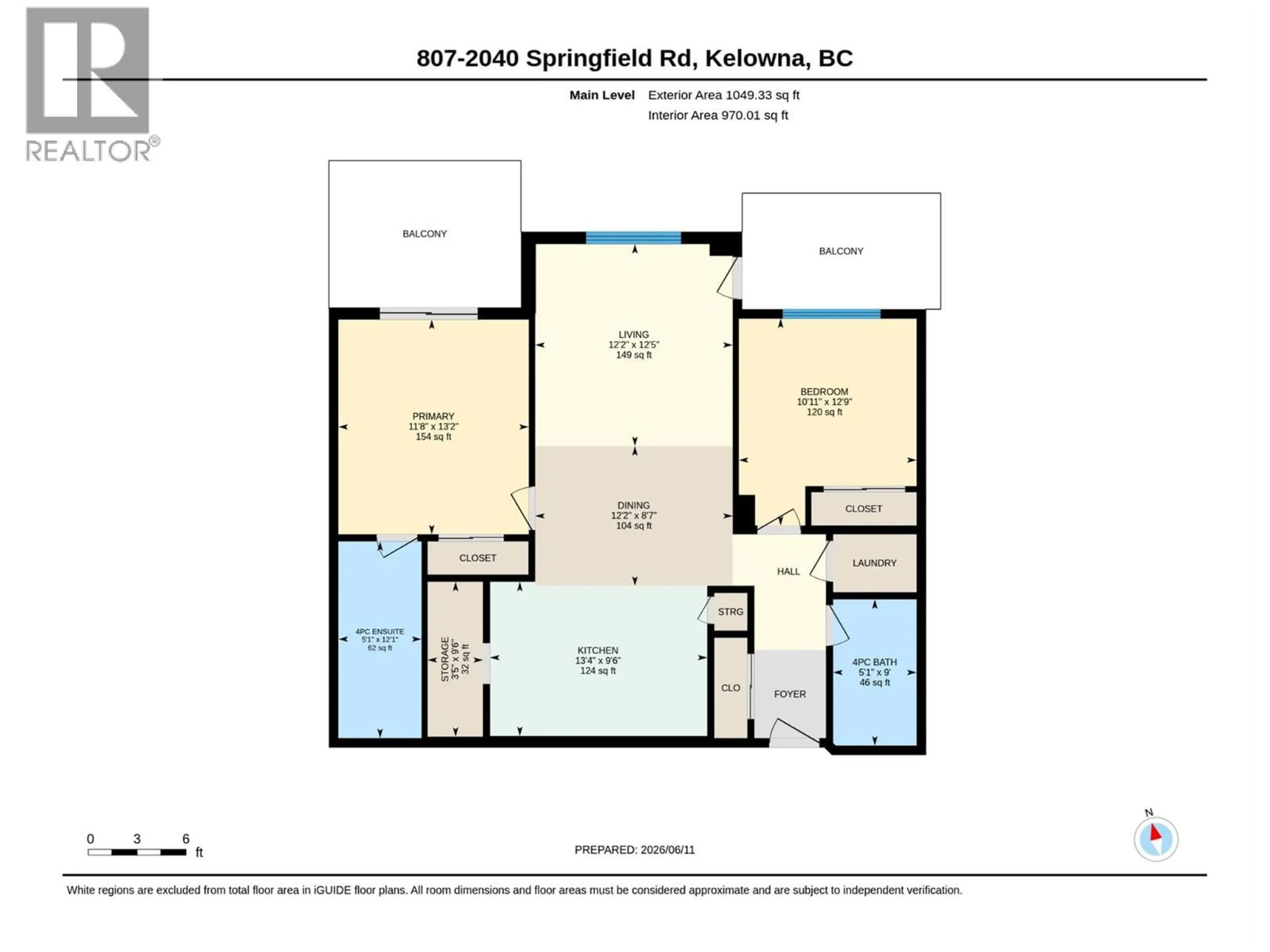 Floor plan for 807 - 2040 SPRINGFIELD ROAD, Kelowna British Columbia V1Y5V8