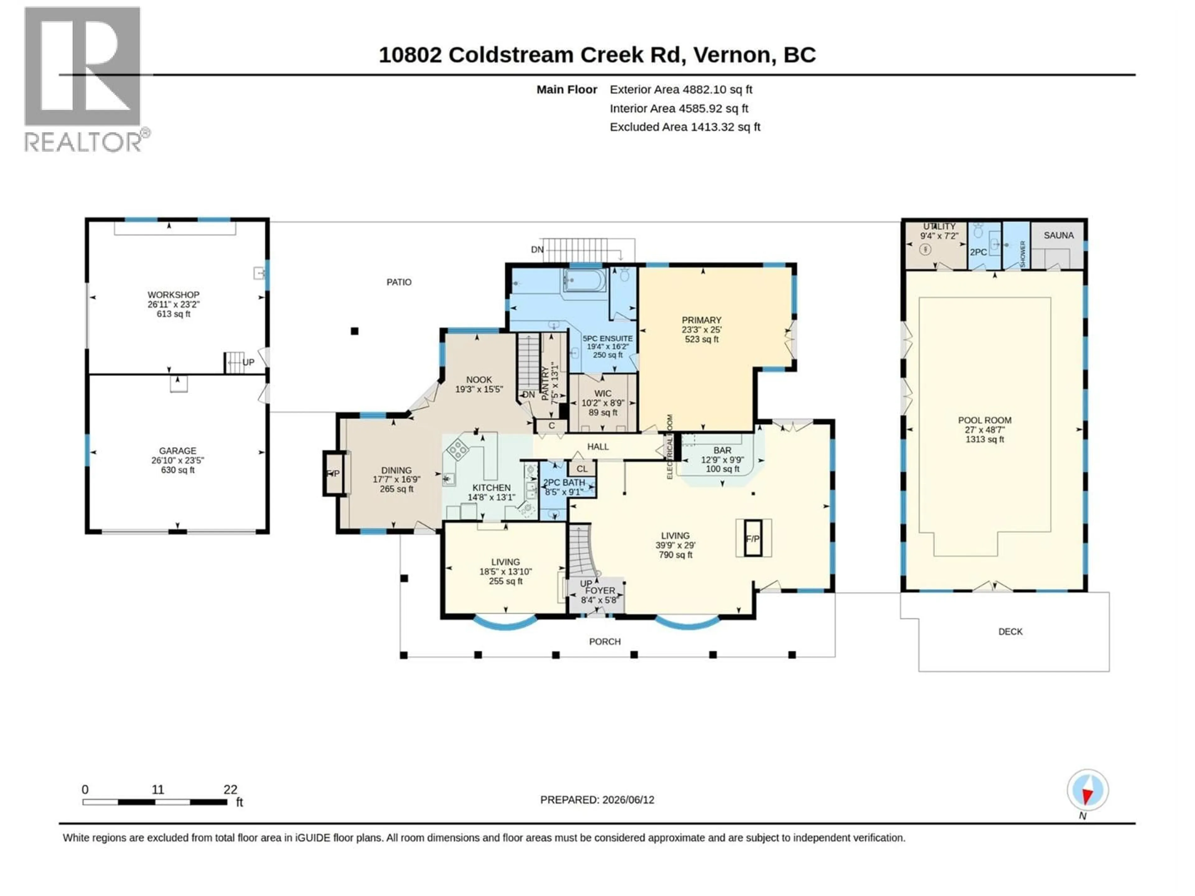 Floor plan for 10802 COLDSTREAM CREEK ROAD, Coldstream British Columbia V1B1C9