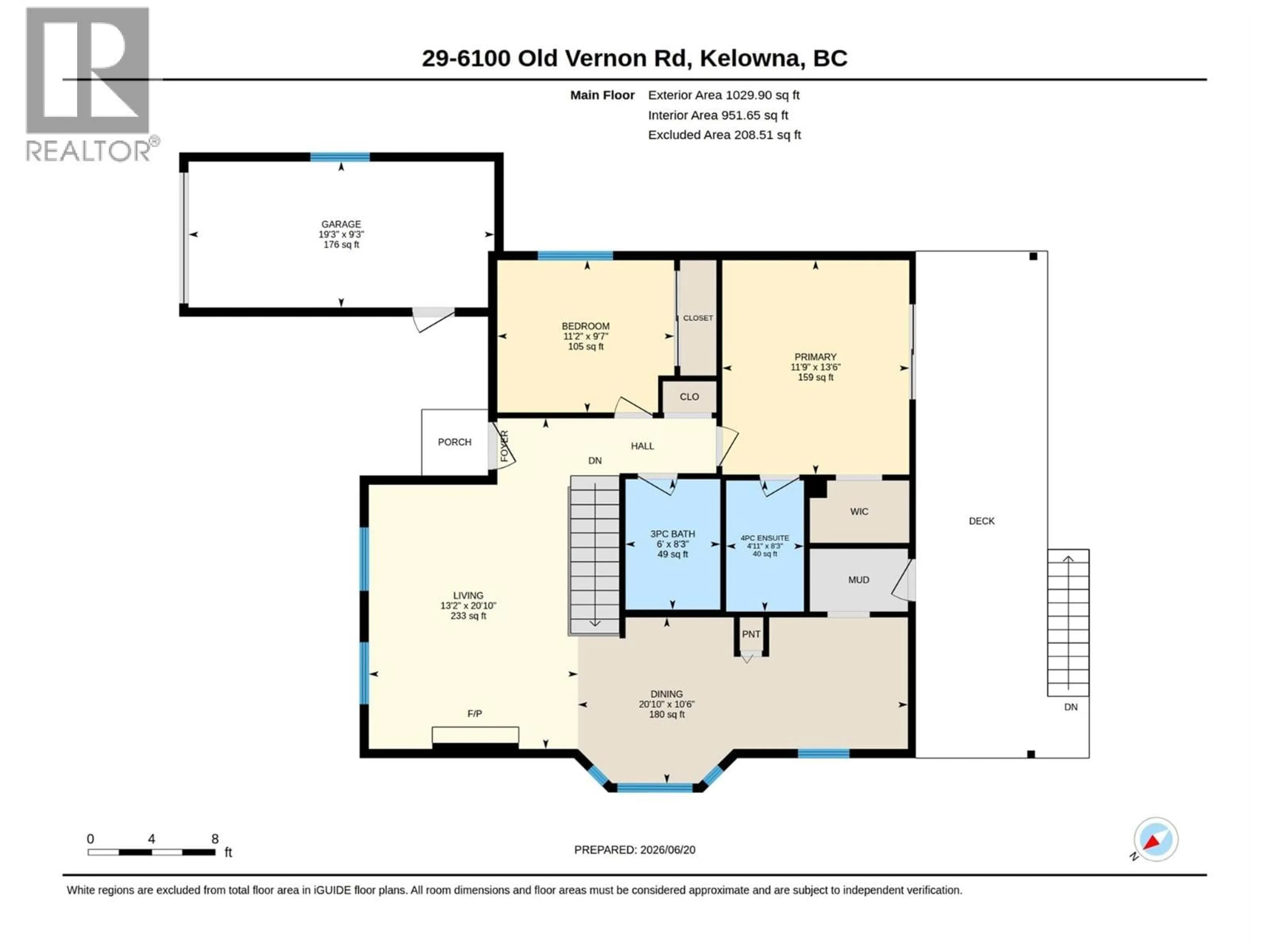 Floor plan for 29 - 6100 OLD VERNON ROAD, Kelowna British Columbia V1X7T8