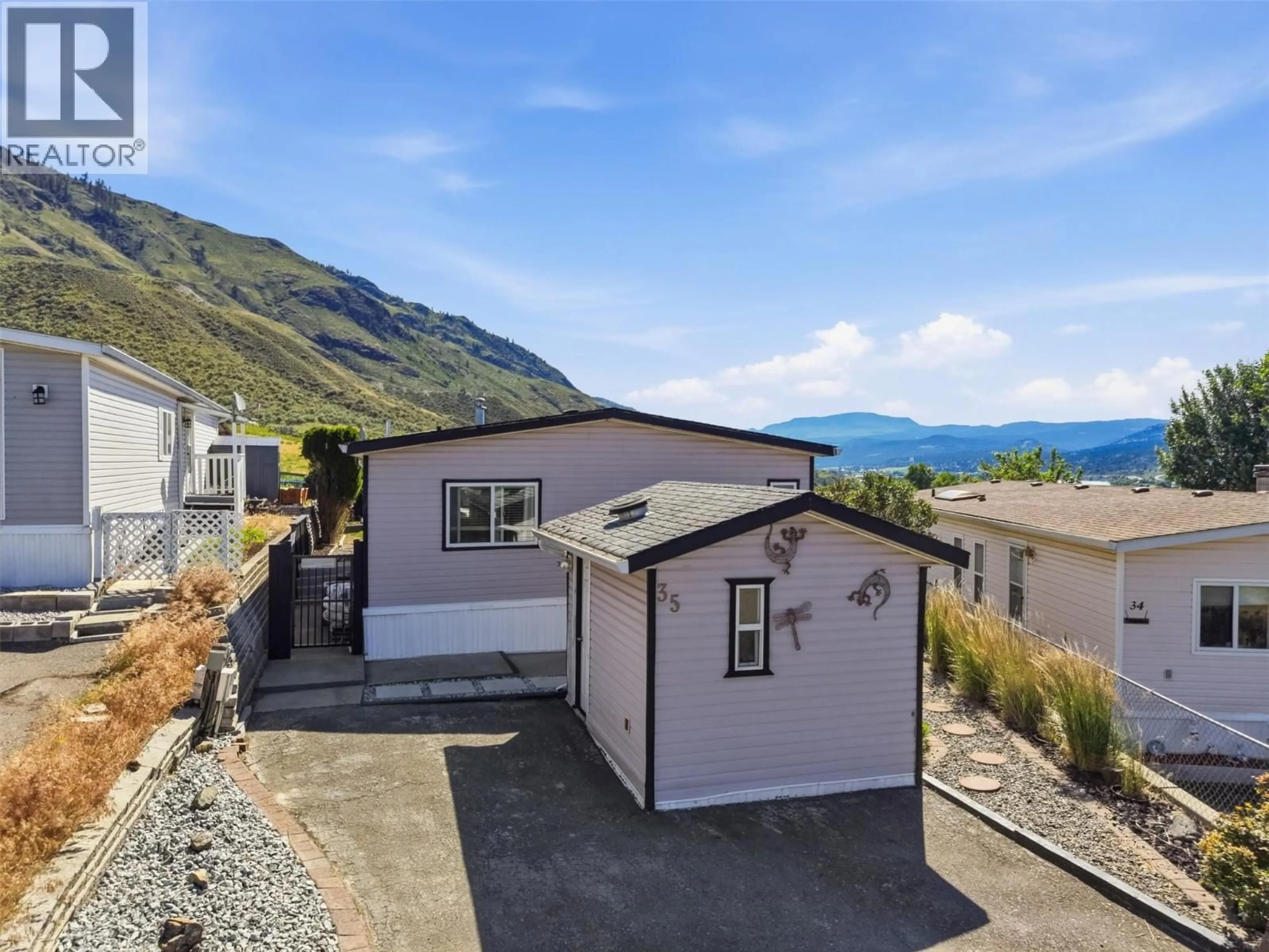 A pic from outside/outdoor area/front of a property/back of a property/a pic from drone, unknown for 35-3099 SHUSWAP ROAD, Kamloops British Columbia V2H1T7
