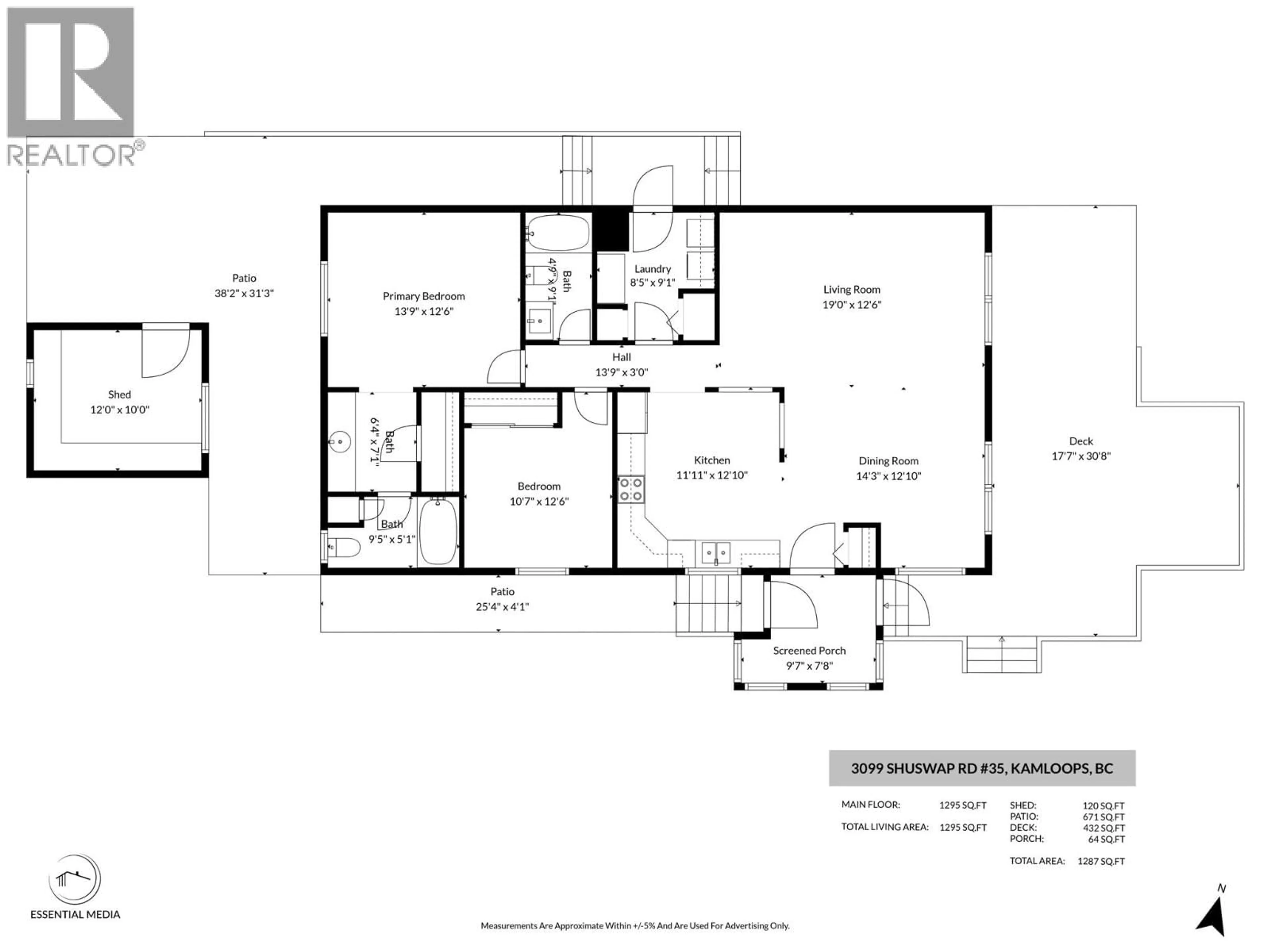 Floor plan for 35-3099 SHUSWAP ROAD, Kamloops British Columbia V2H1T7