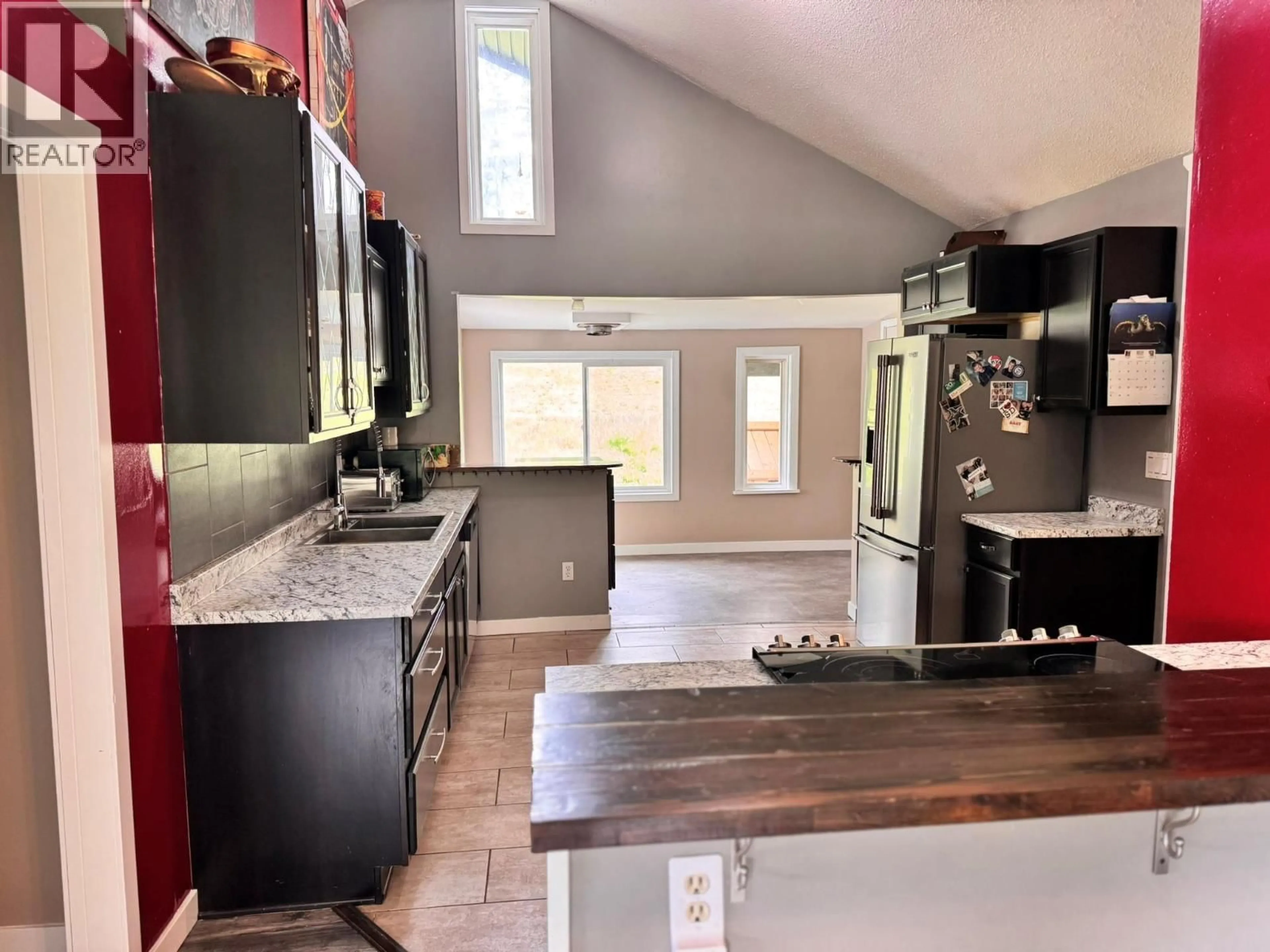 Open concept kitchen, ceramic/tile floor for 4316 KAMLOOPS VERNON HIGHWAY, Westwold British Columbia V0E3B1
