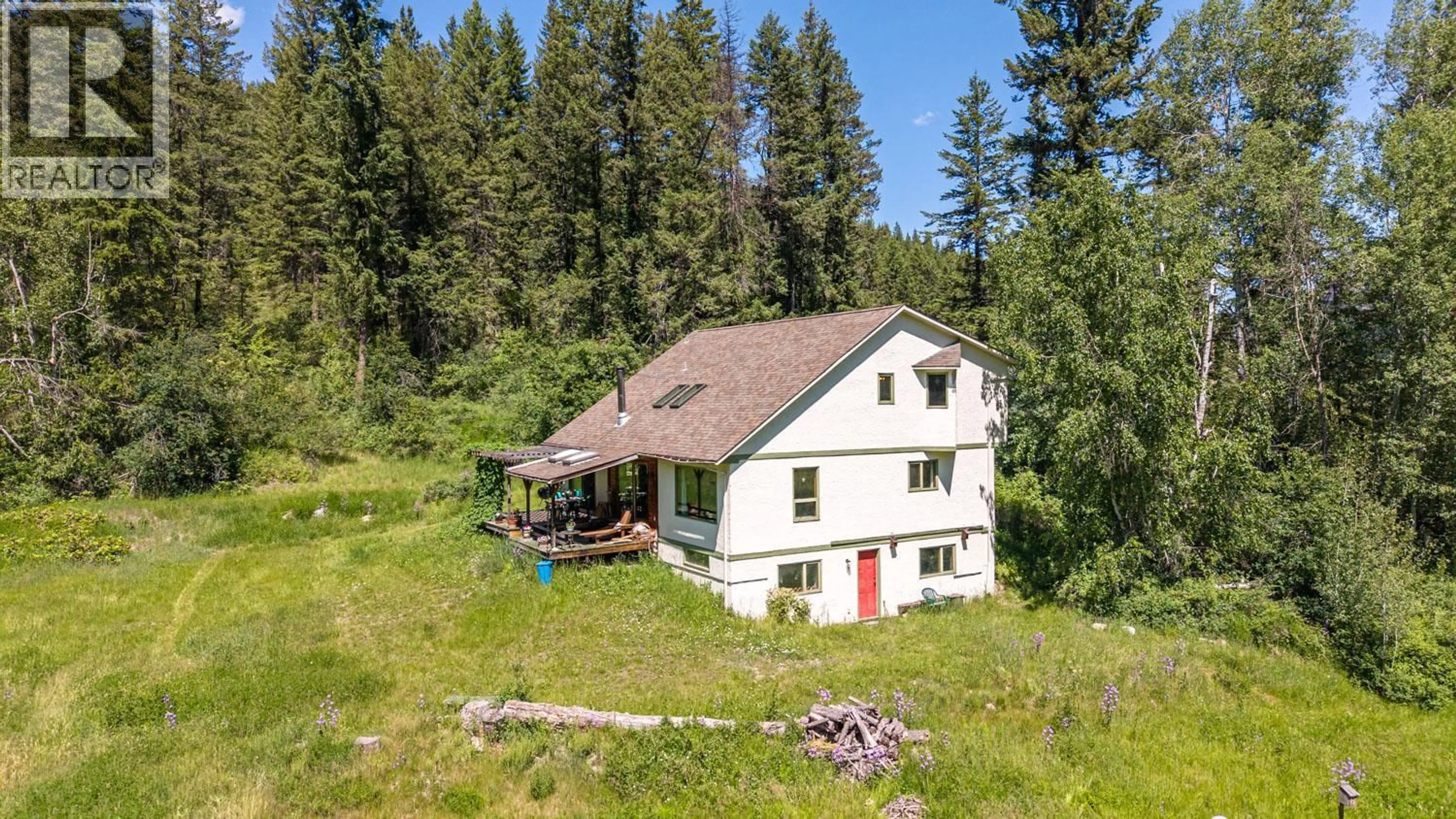 A pic from outside/outdoor area/front of a property/back of a property/a pic from drone, unknown for 187 GIBSON ROAD, Lumby British Columbia V0E2G1
