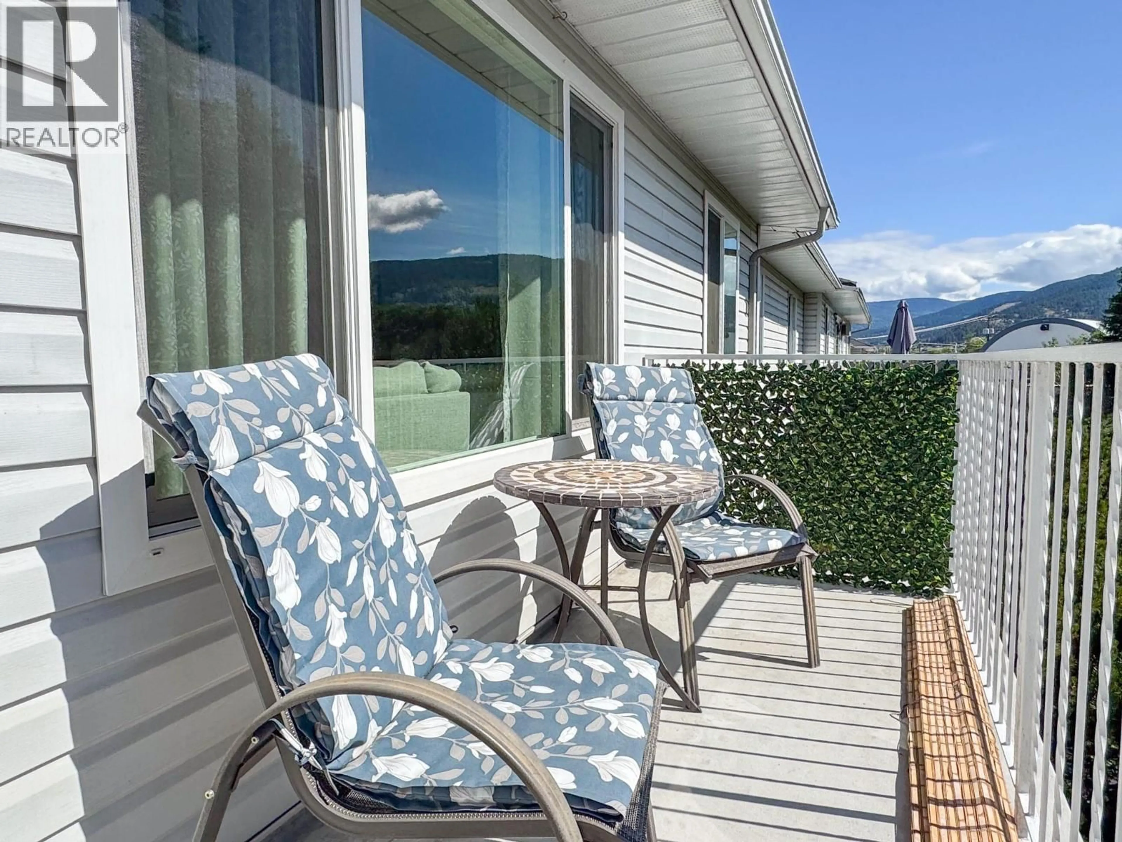 Balcony in the apartment, water/lake/river/ocean view for 213 - 1047 MIDDLETON WAY, Vernon British Columbia V1B2N3