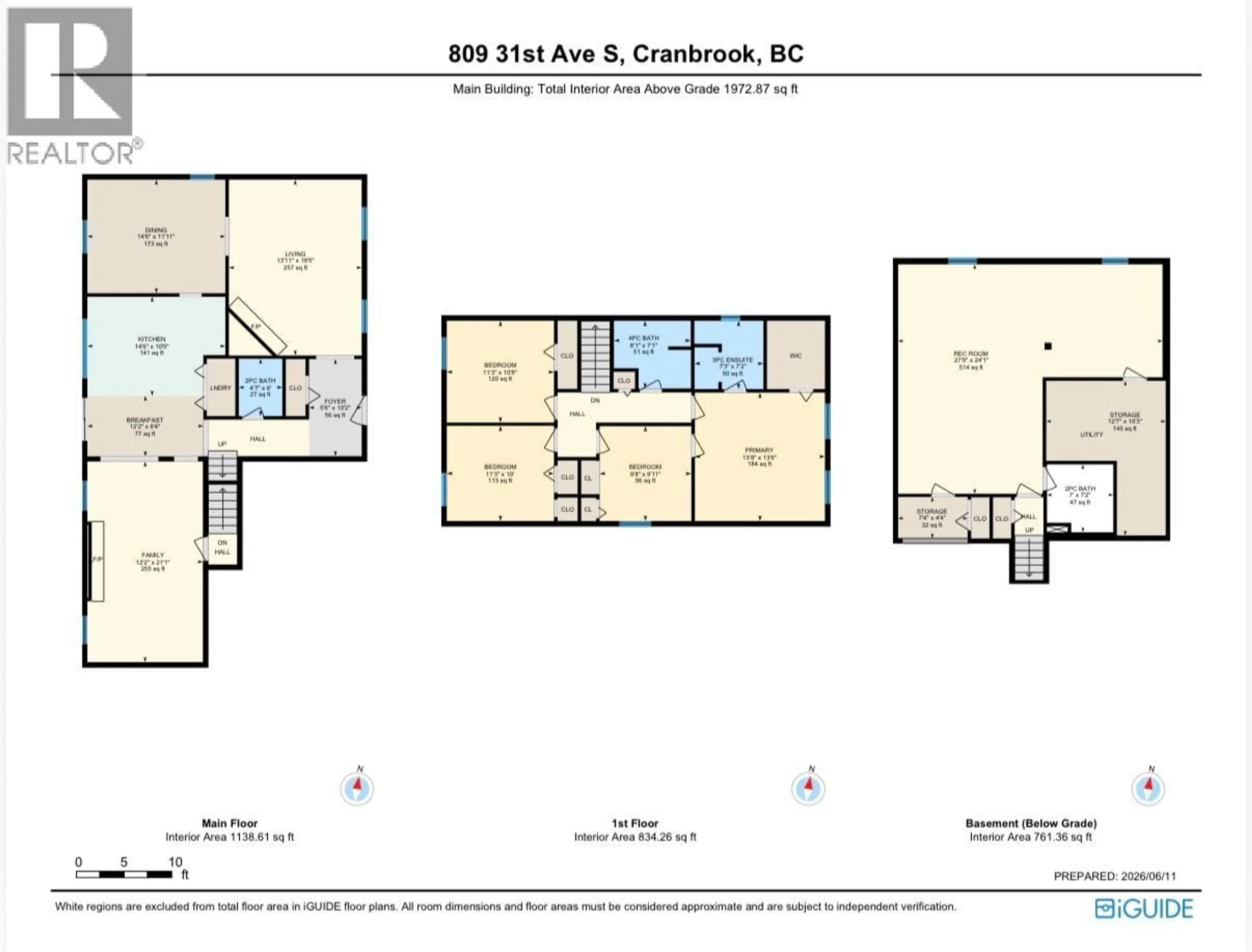 Floor plan for 809 31ST AVE S OTHER, Cranbrook British Columbia V1C5J9