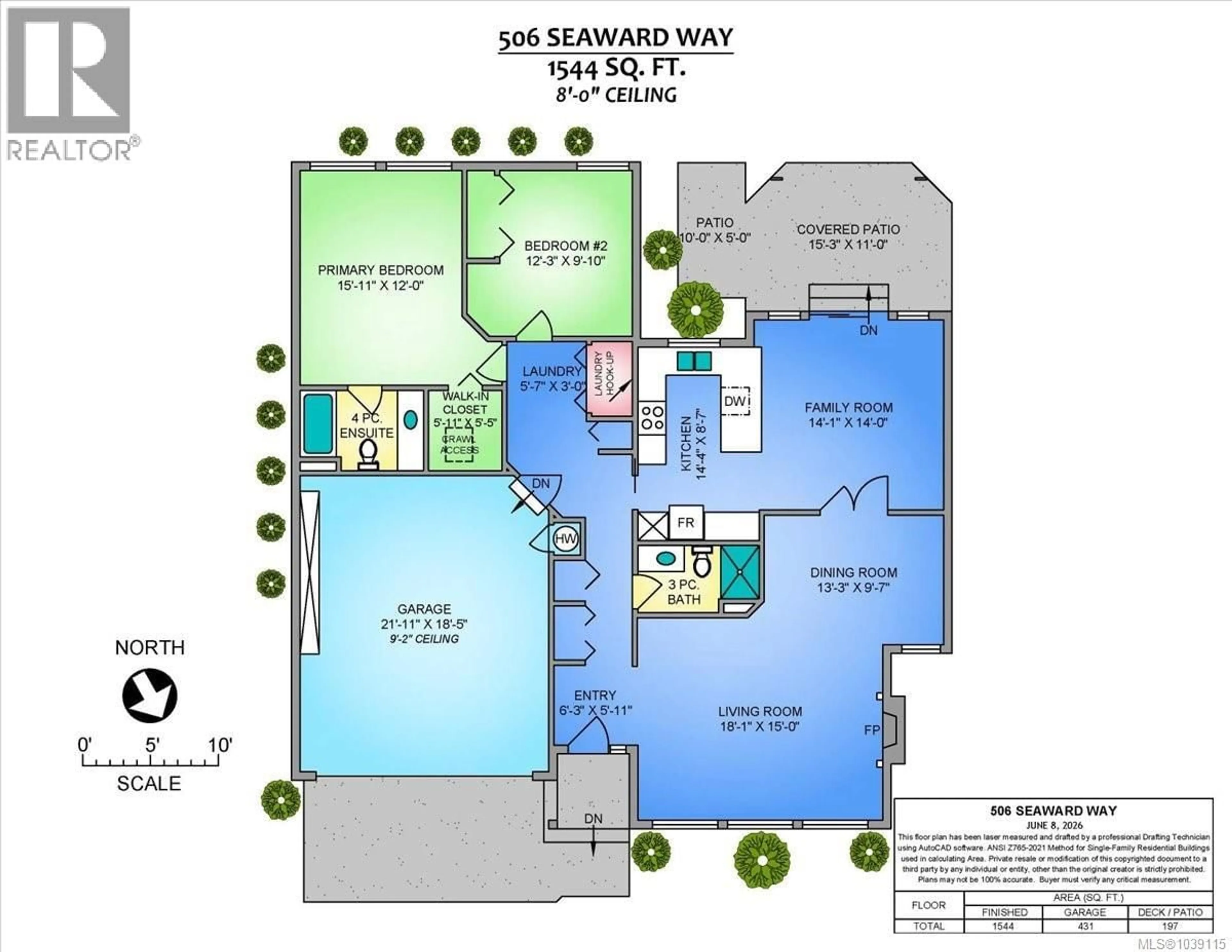 Floor plan for 506 SEAWARD WAY, Qualicum Beach British Columbia V9K1T8