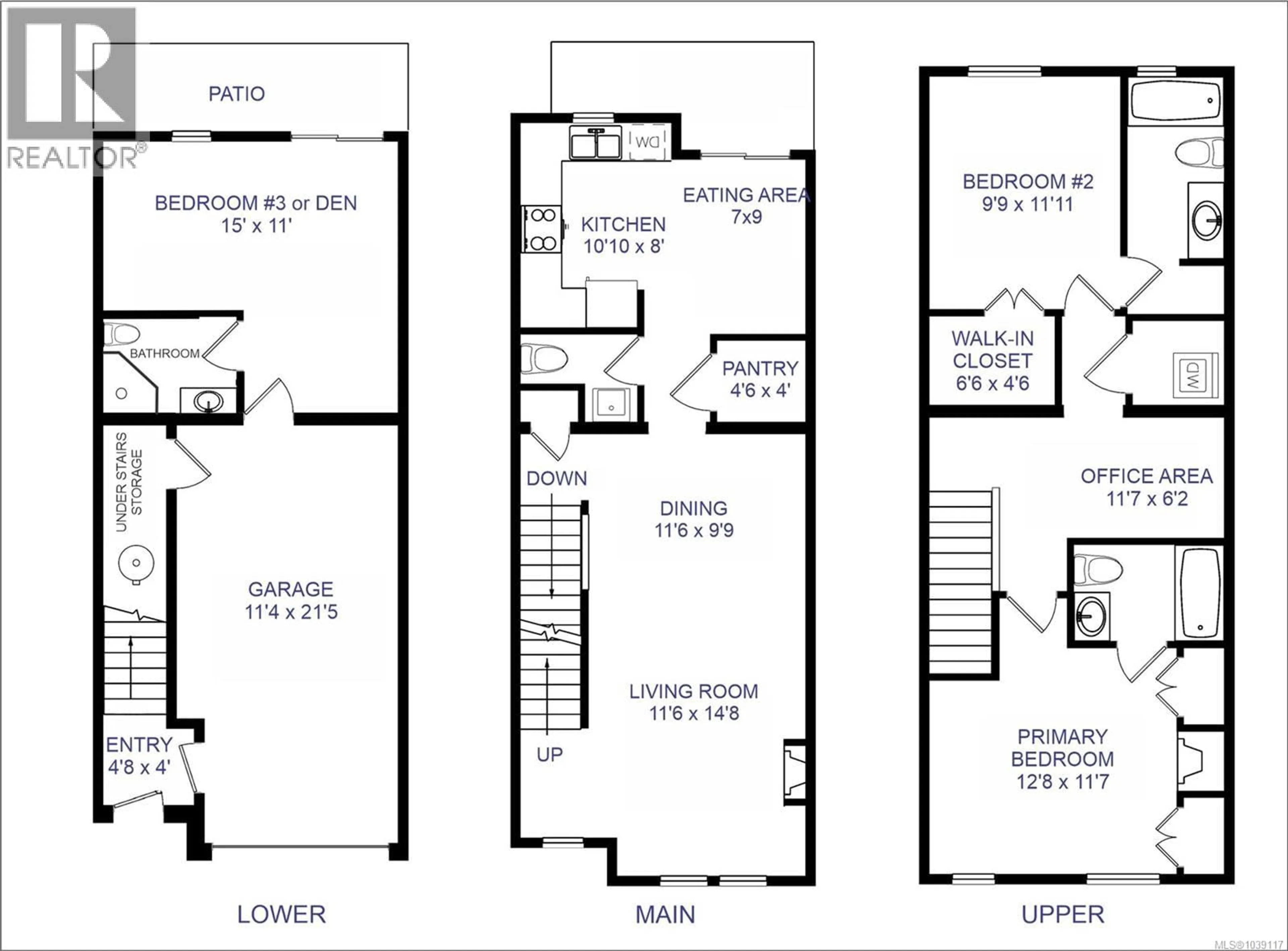 Floor plan for 109 - 50 MILL STREET, Nanaimo British Columbia V9R5A6