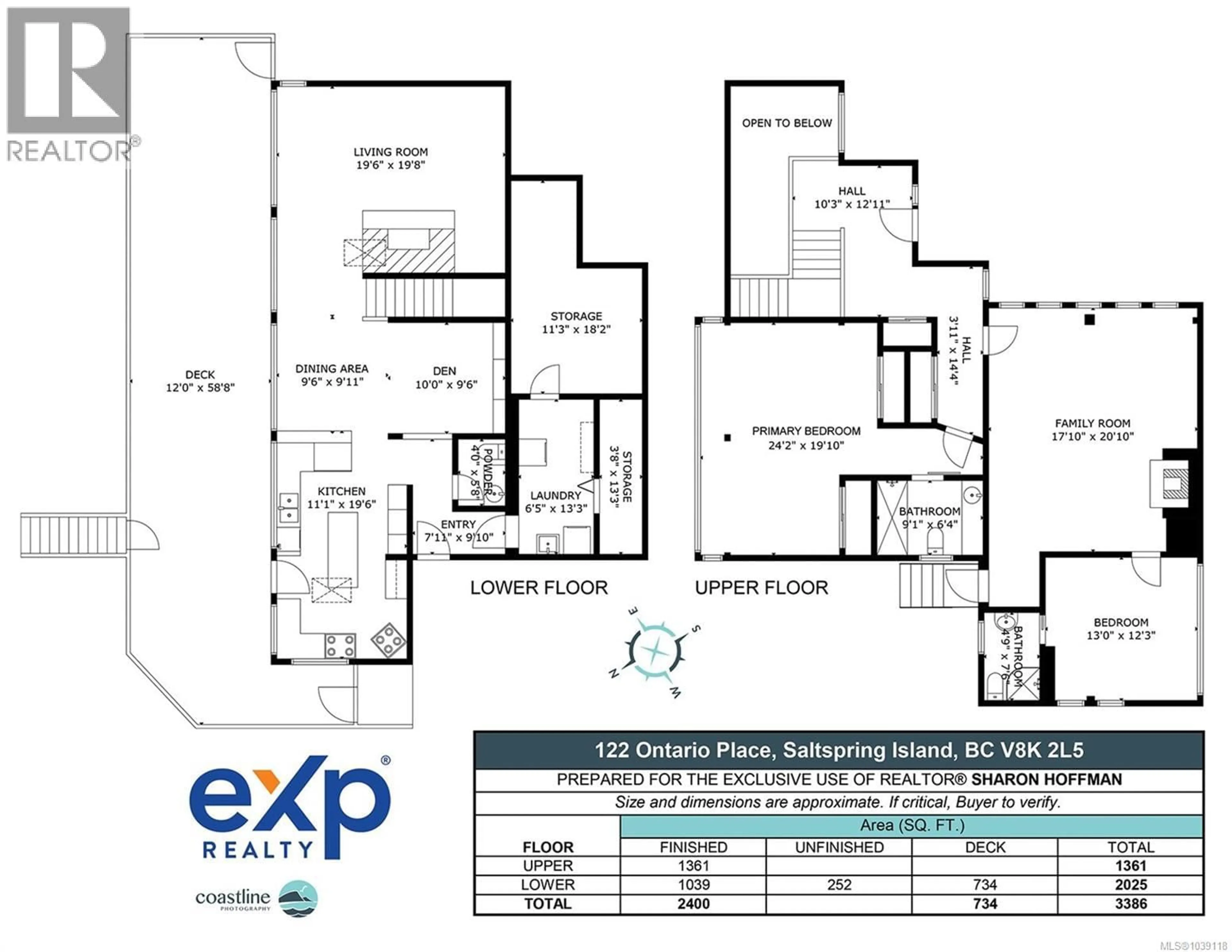 Floor plan for 122 ONTARIO PLACE, Salt Spring British Columbia V8K2L5