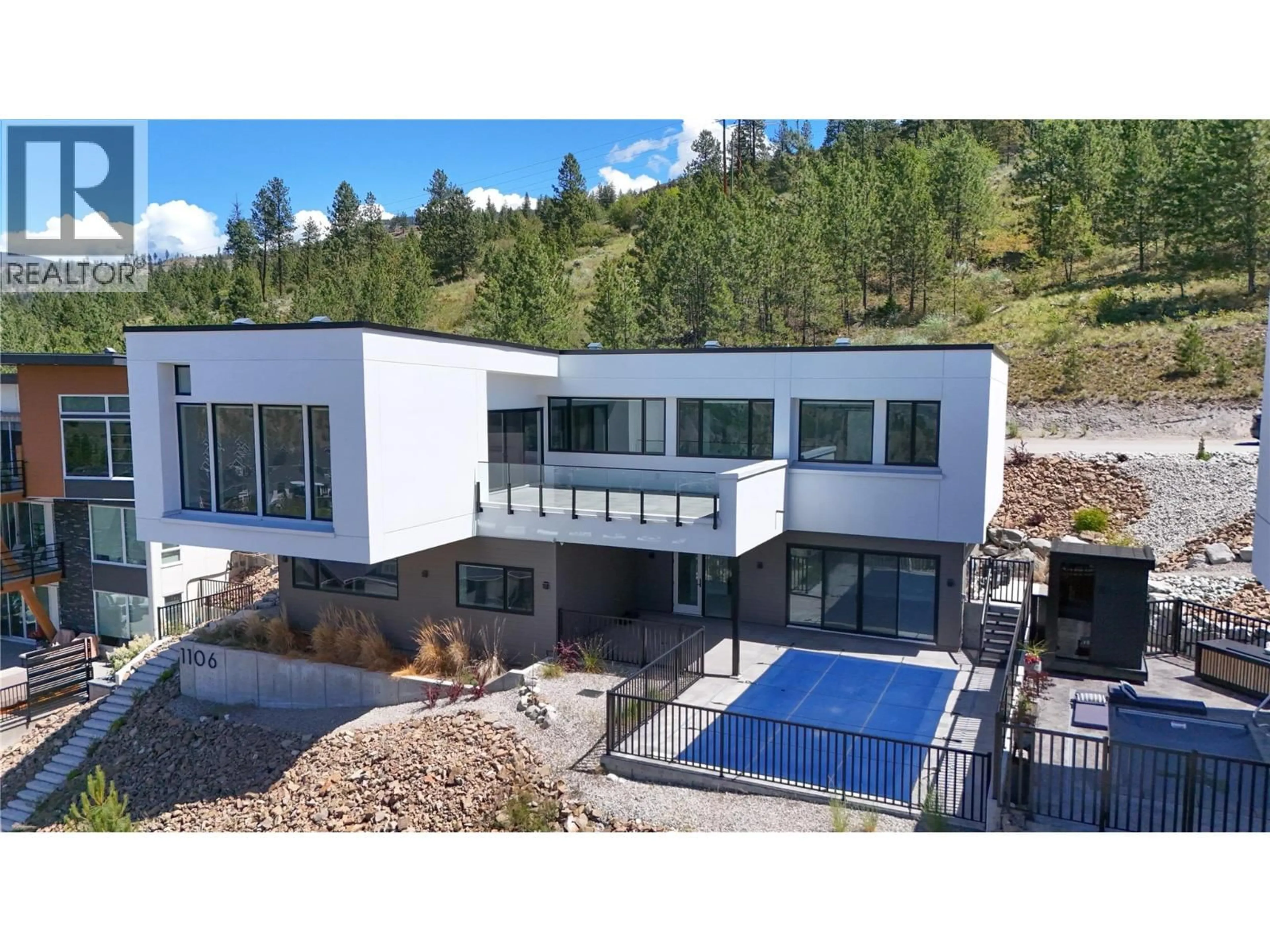 A pic from outside/outdoor area/front of a property/back of a property/a pic from drone, unknown for 1106 SYER ROAD, Penticton British Columbia V2A9G4