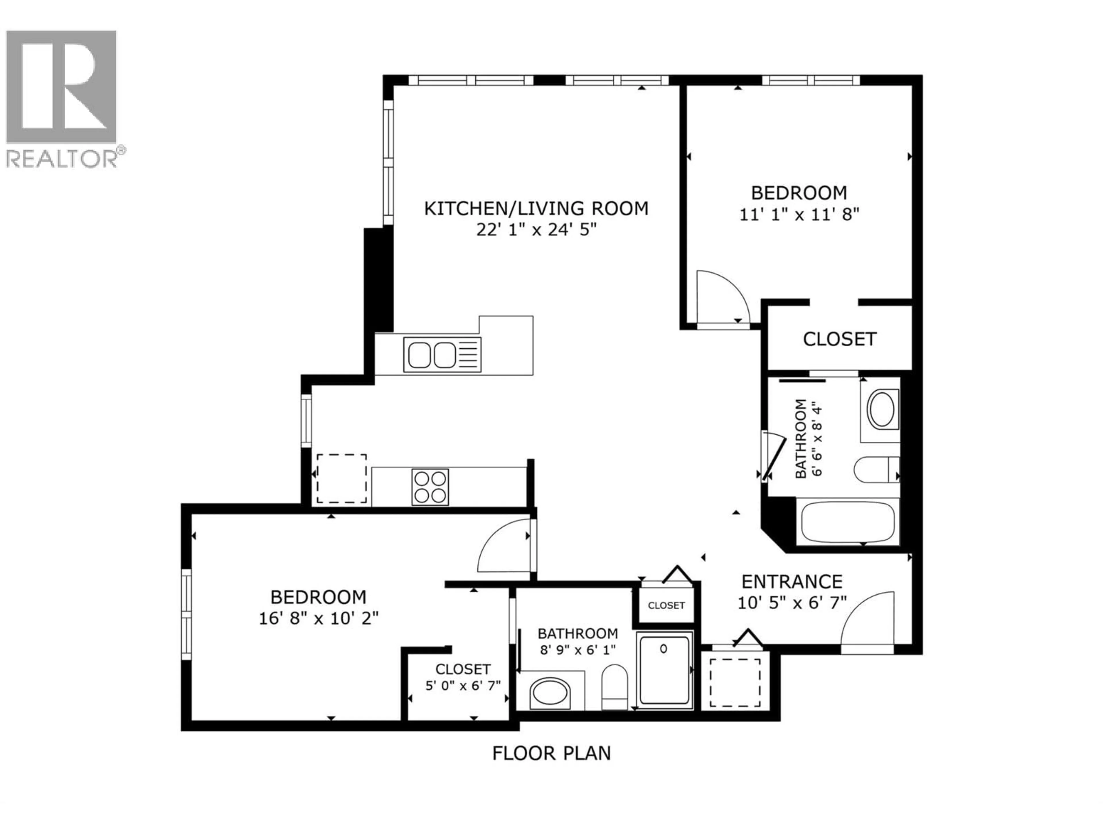 Floor plan for 417 - 722 VALLEY ROAD, Kelowna British Columbia V1V2E6