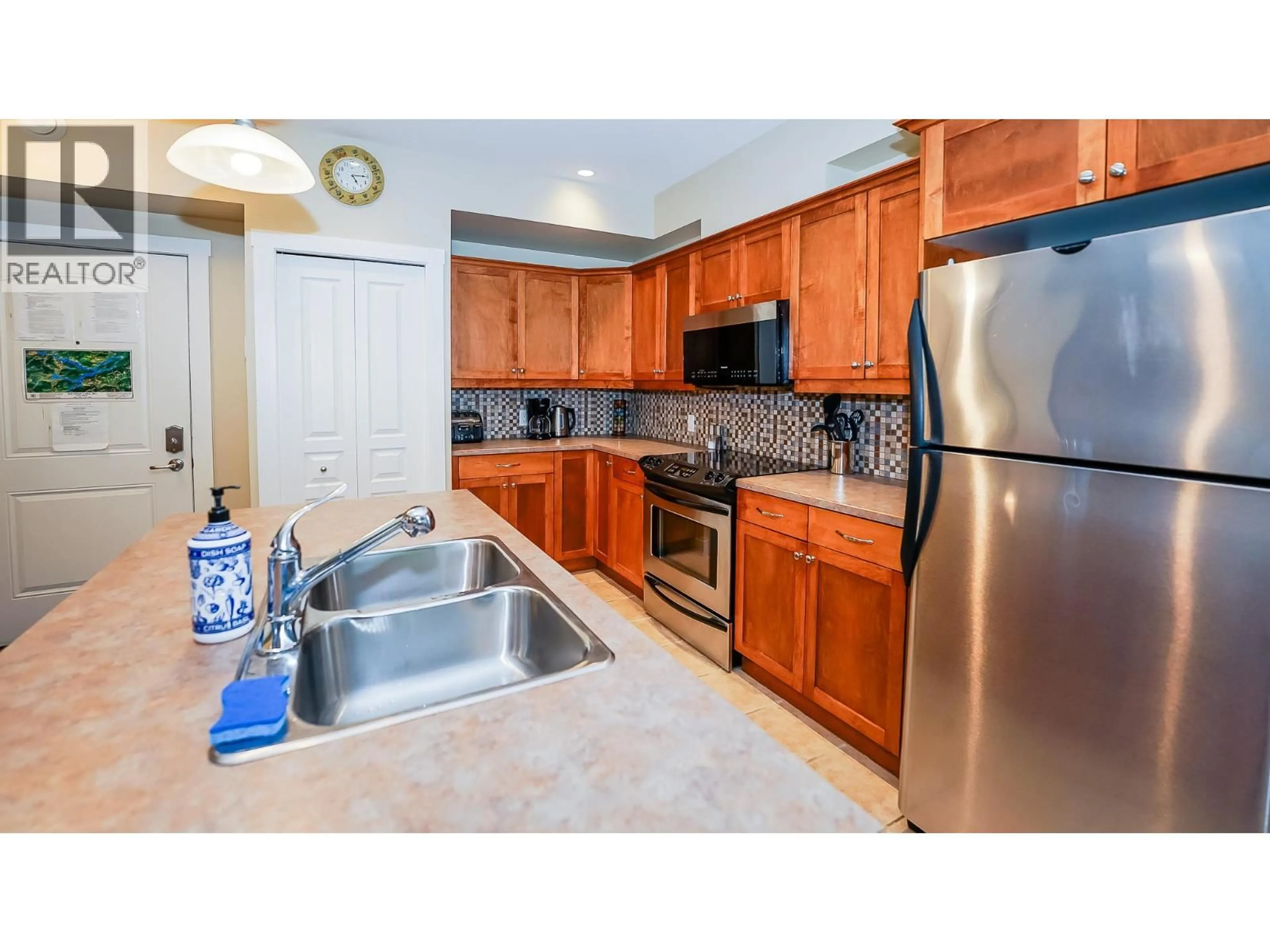 Standard kitchen, ceramic/tile floor for 100 & 108 - 302 MARA LAKE LANE, Sicamous British Columbia V0E2V1
