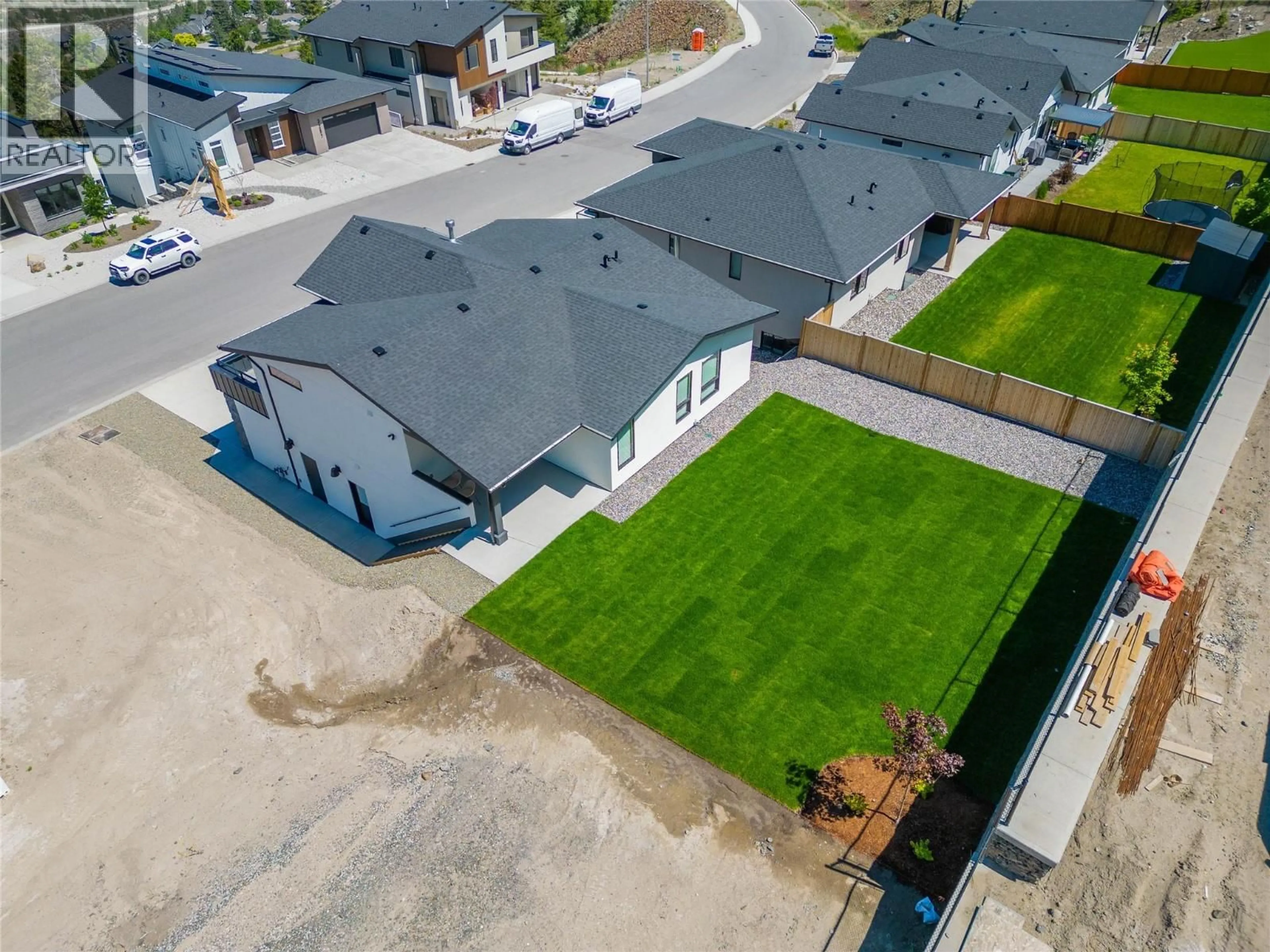 A pic from outside/outdoor area/front of a property/back of a property/a pic from drone, street for 2264 COLDWATER DRIVE, Kamloops British Columbia V2E0E6