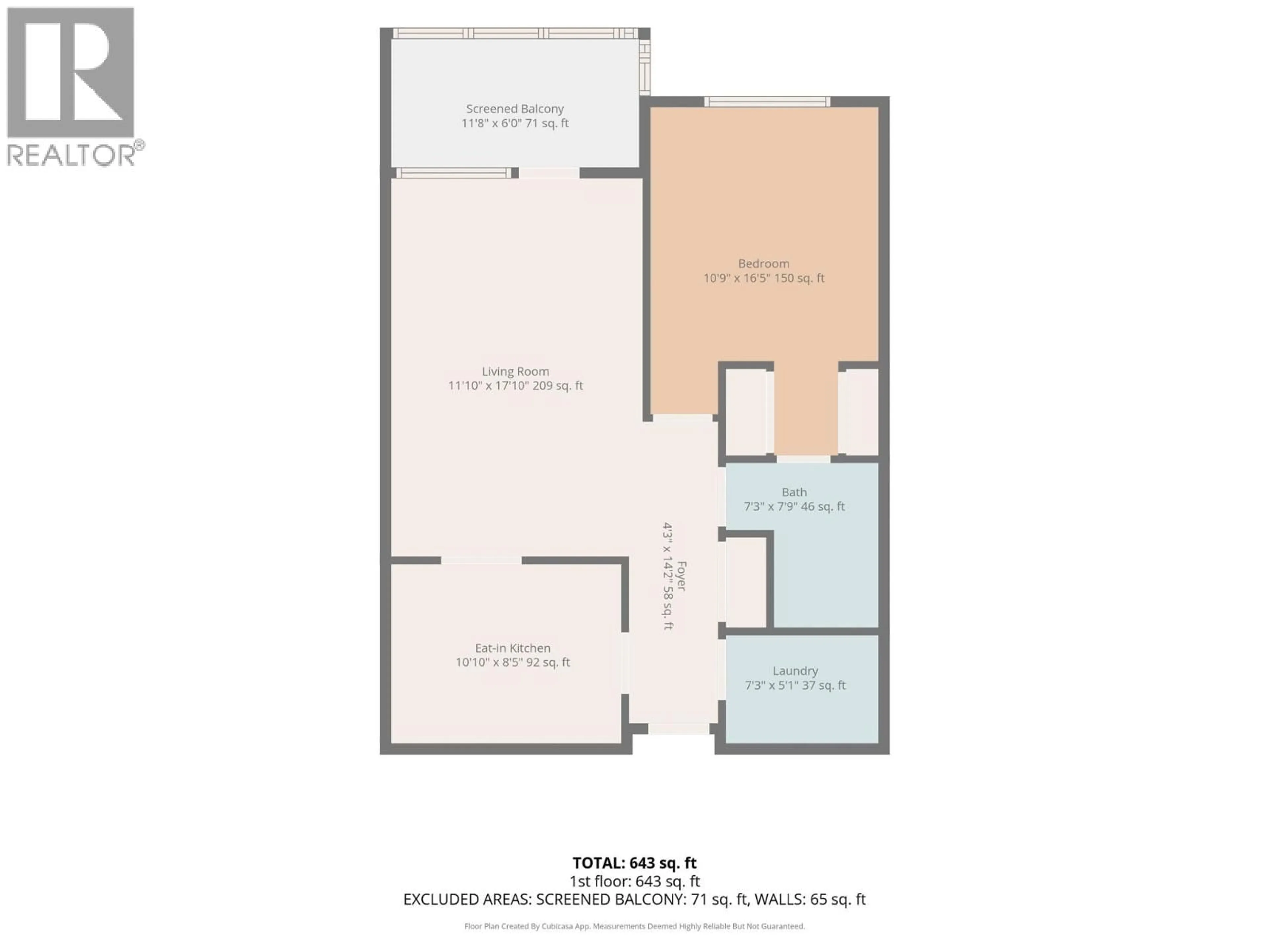 Floor plan for 304 - 980 GLENWOOD AVENUE, Kelowna British Columbia V1Y9P2