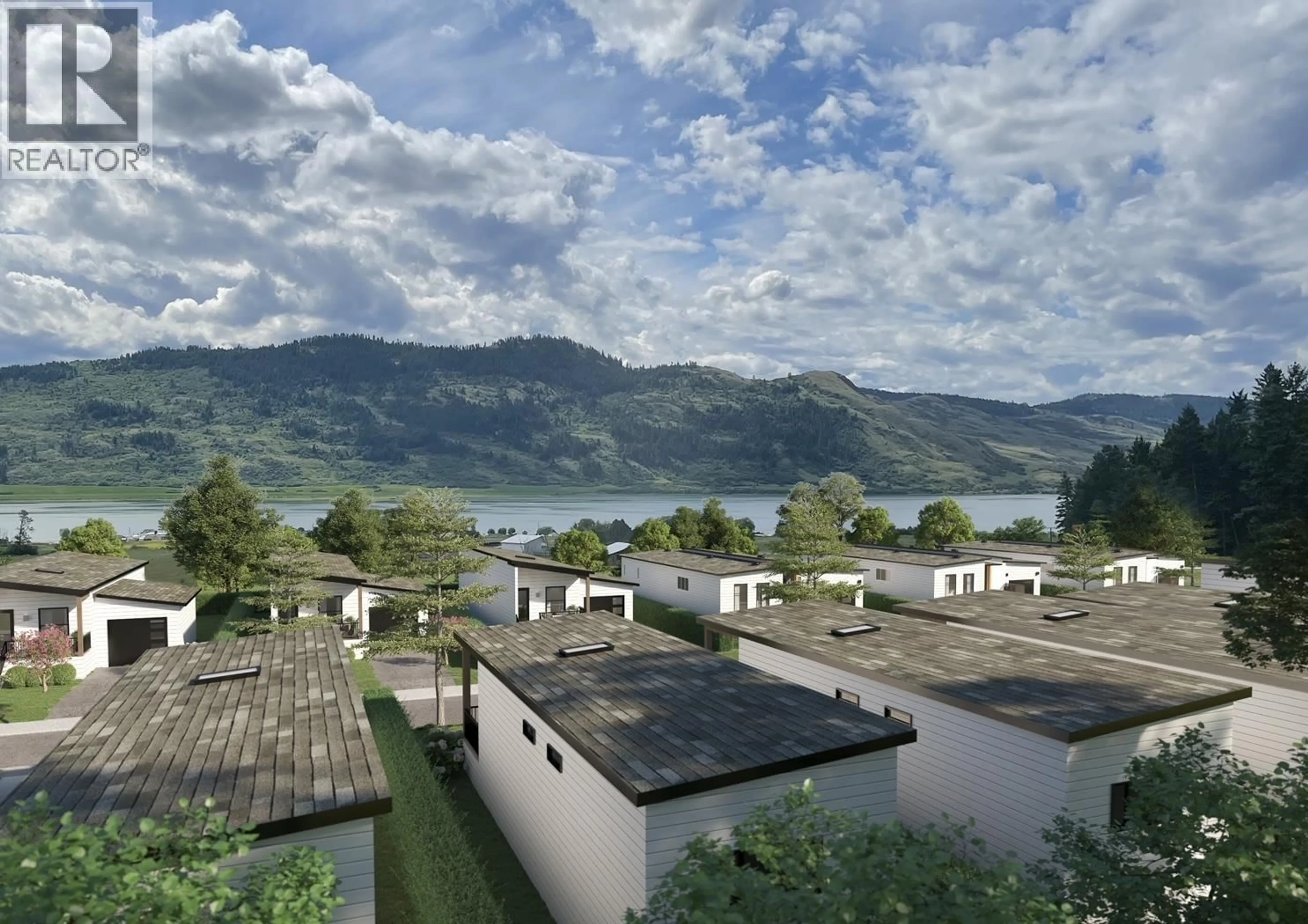 A pic from outside/outdoor area/front of a property/back of a property/a pic from drone, water/lake/river/ocean view for 207C - 12204 WESTSIDE ROAD, Vernon British Columbia V1H2A4