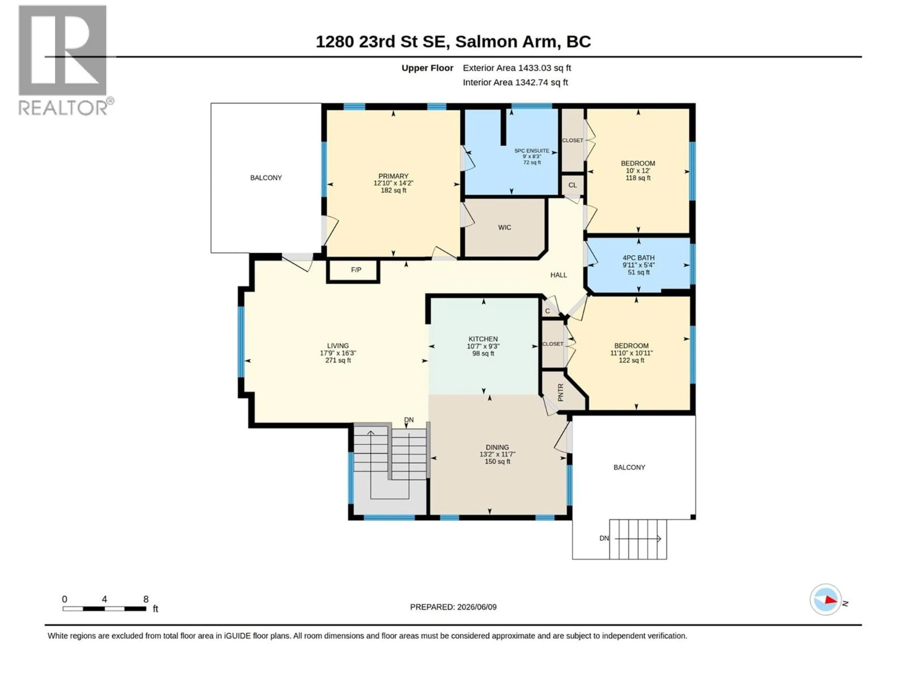 Floor plan for 1280 23 STREET SOUTHEAST, Salmon Arm British Columbia V1E0C7