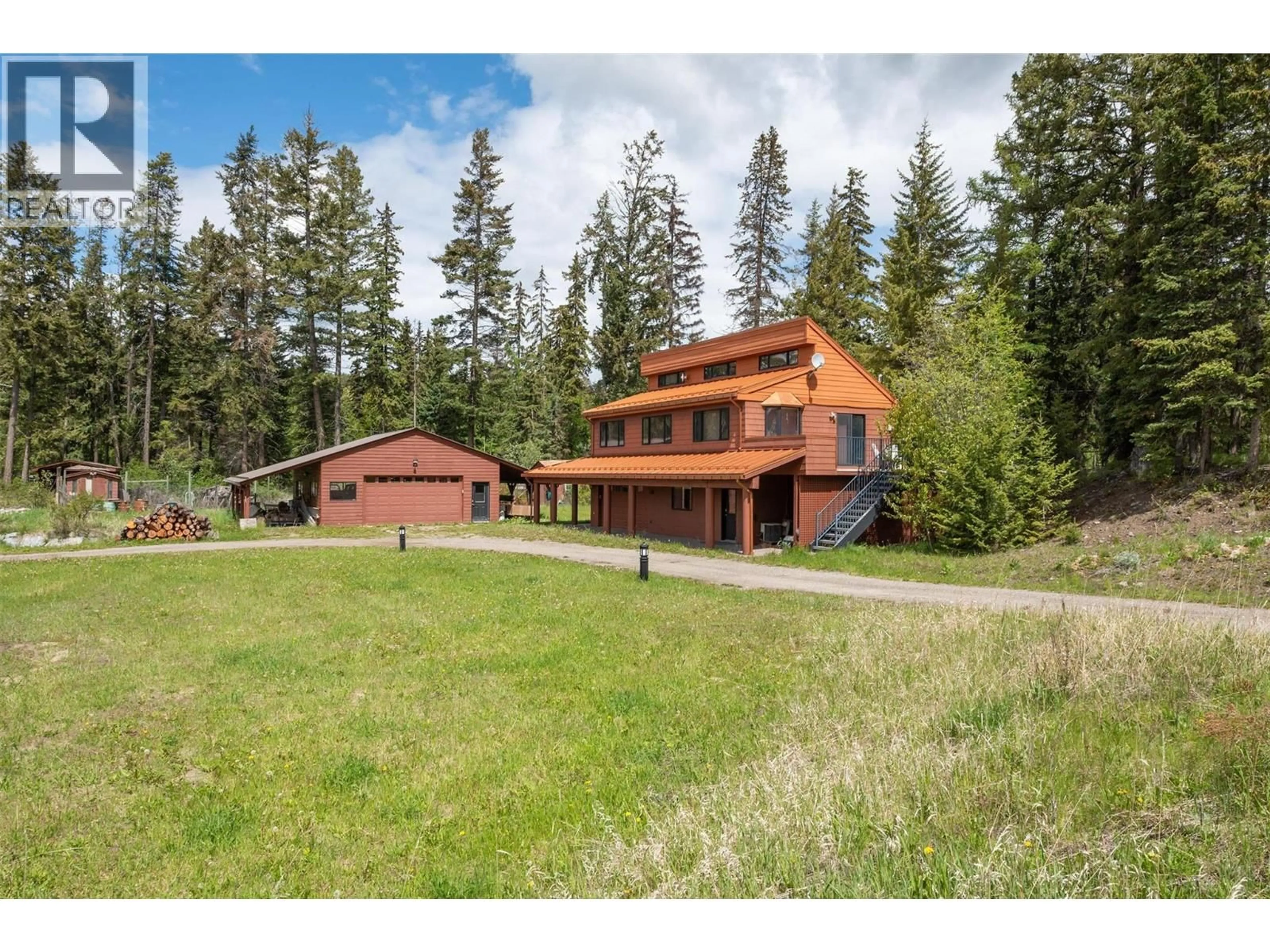 A pic from outside/outdoor area/front of a property/back of a property/a pic from drone, unknown for 1306 HUCKLEBERRY ROAD, Kelowna British Columbia V1P1M5