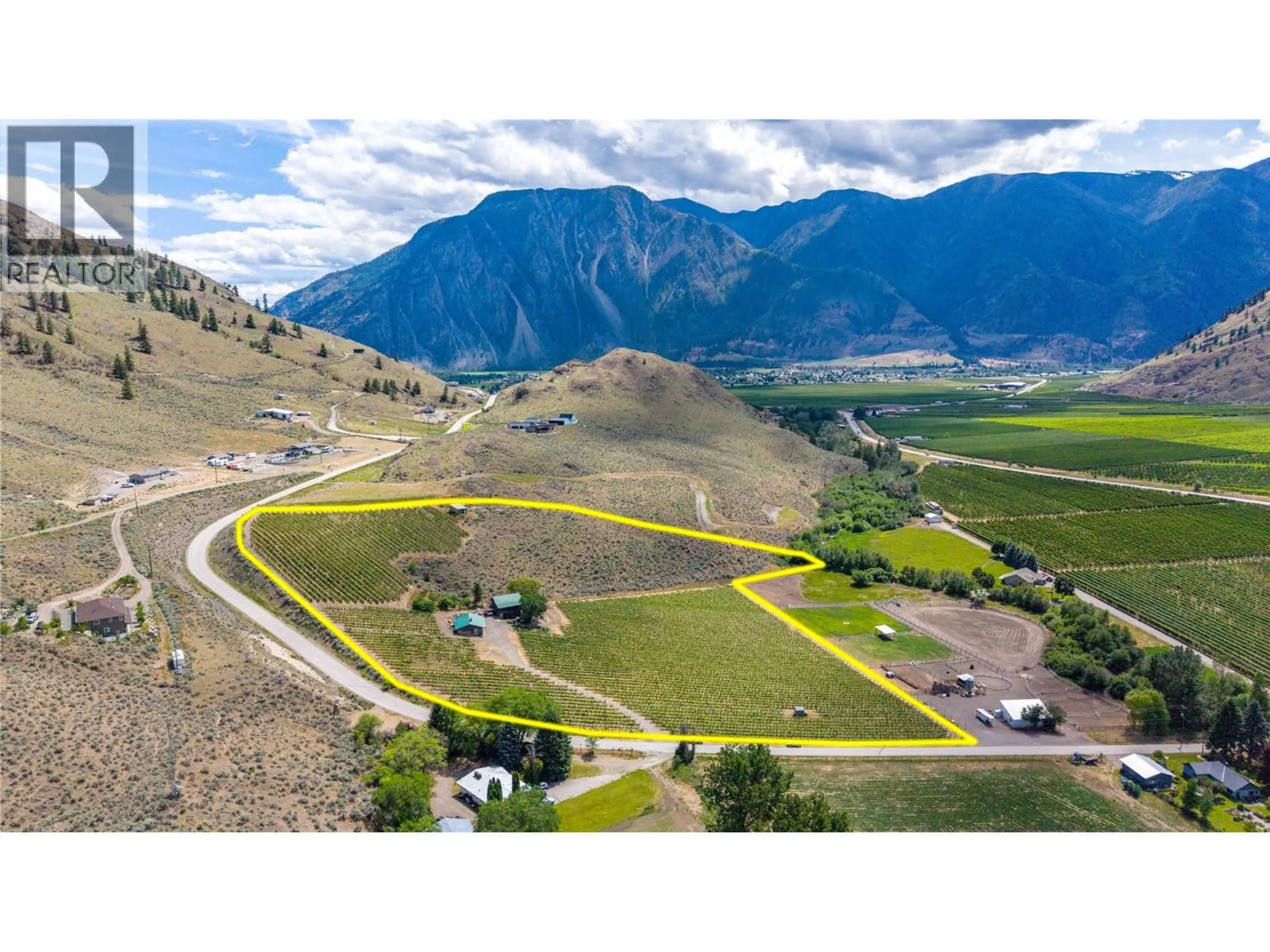 A pic from outside/outdoor area/front of a property/back of a property/a pic from drone, mountain view for 2795 LIDDICOAT ROAD, Keremeos British Columbia V0X1N4