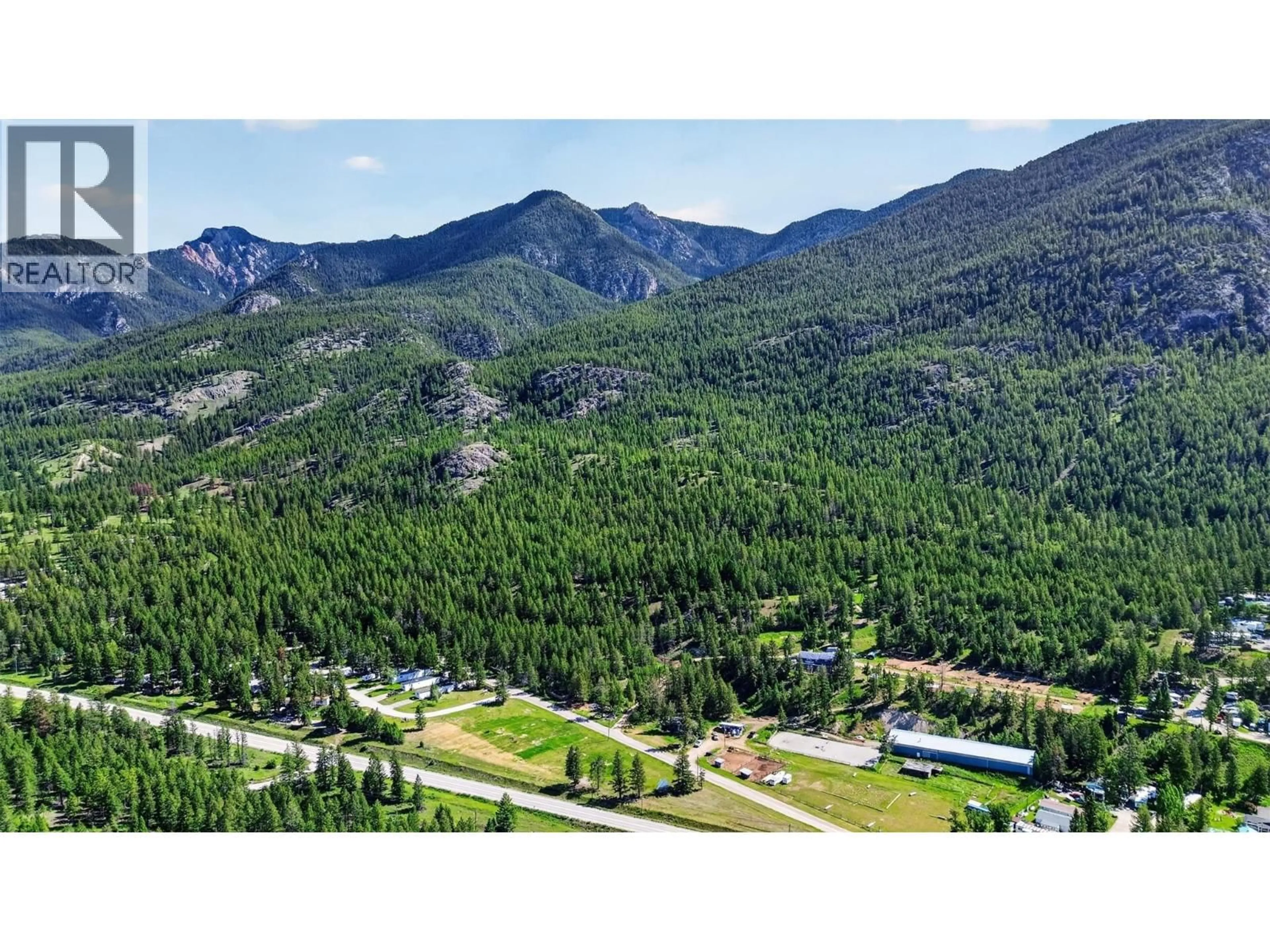 A pic from outside/outdoor area/front of a property/back of a property/a pic from drone, mountain view for 8566 EACRETT ROAD, Dry Gulch British Columbia V0A1K2