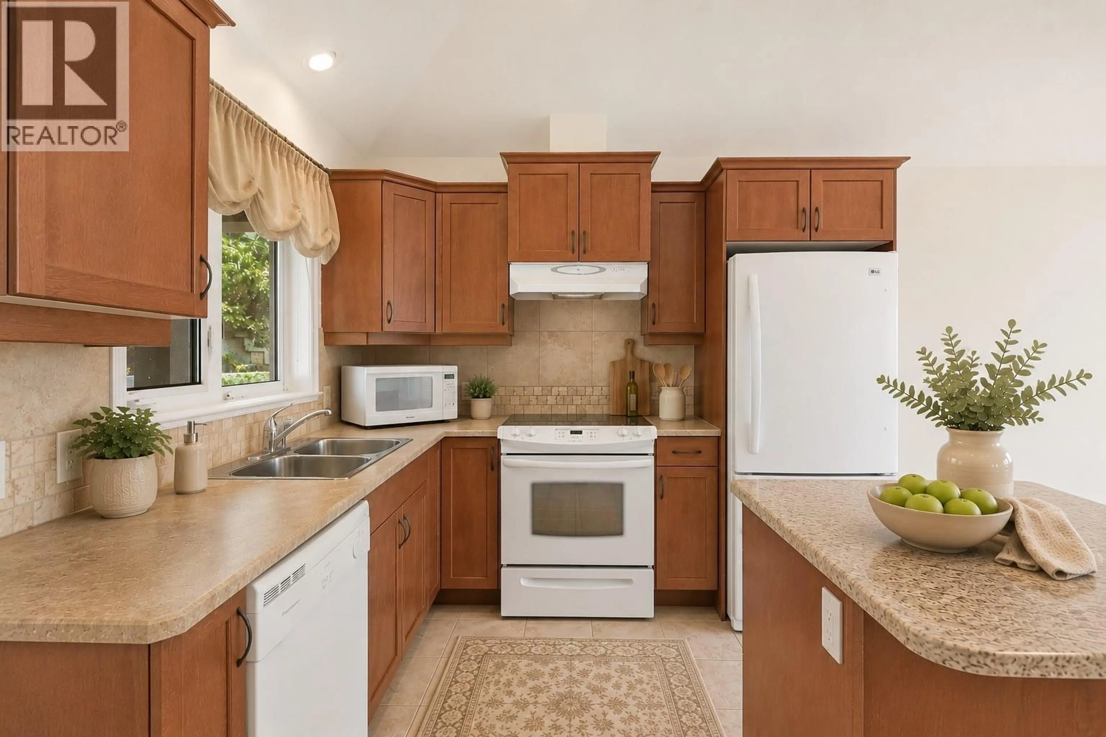 Standard kitchen, ceramic/tile floor for 212 - 4433 GORDON DRIVE, Kelowna British Columbia V1W1S9