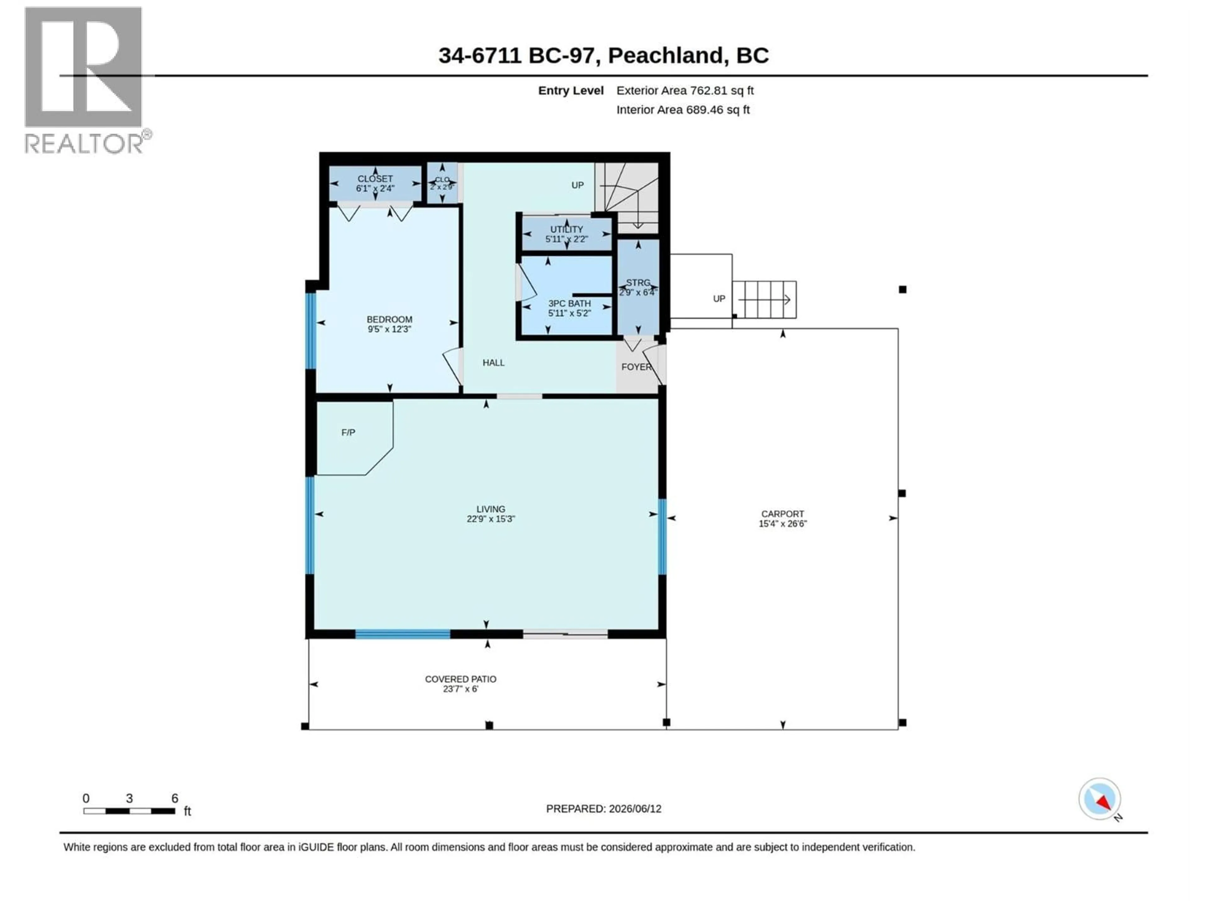 Floor plan for 34 - 6711 HIGHWAY 97 HIGHWAY, Peachland British Columbia V0H1X9