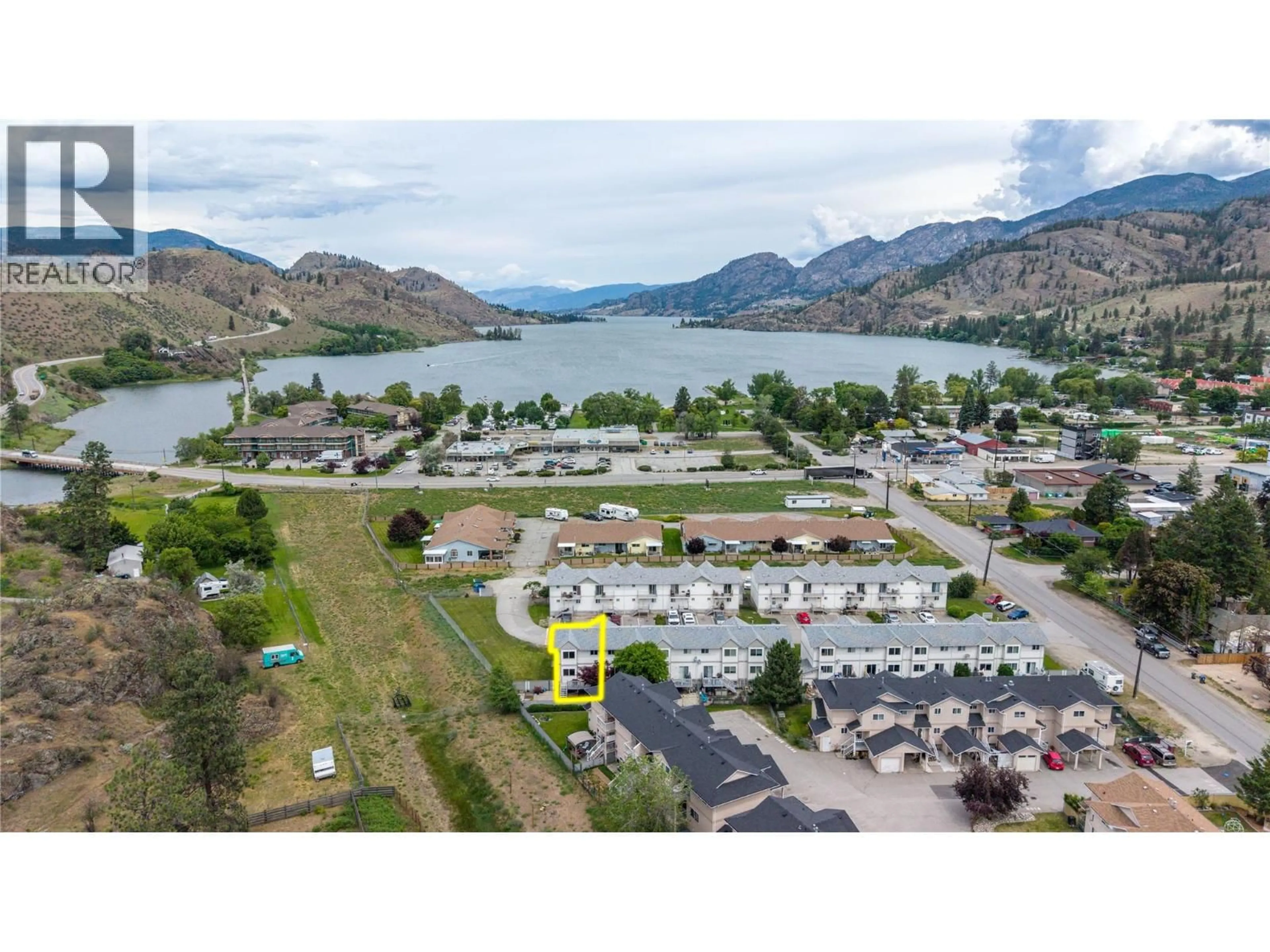 A pic from outside/outdoor area/front of a property/back of a property/a pic from drone, water/lake/river/ocean view for 10 - 1020 CEDAR STREET, Okanagan Falls British Columbia V0H1R5
