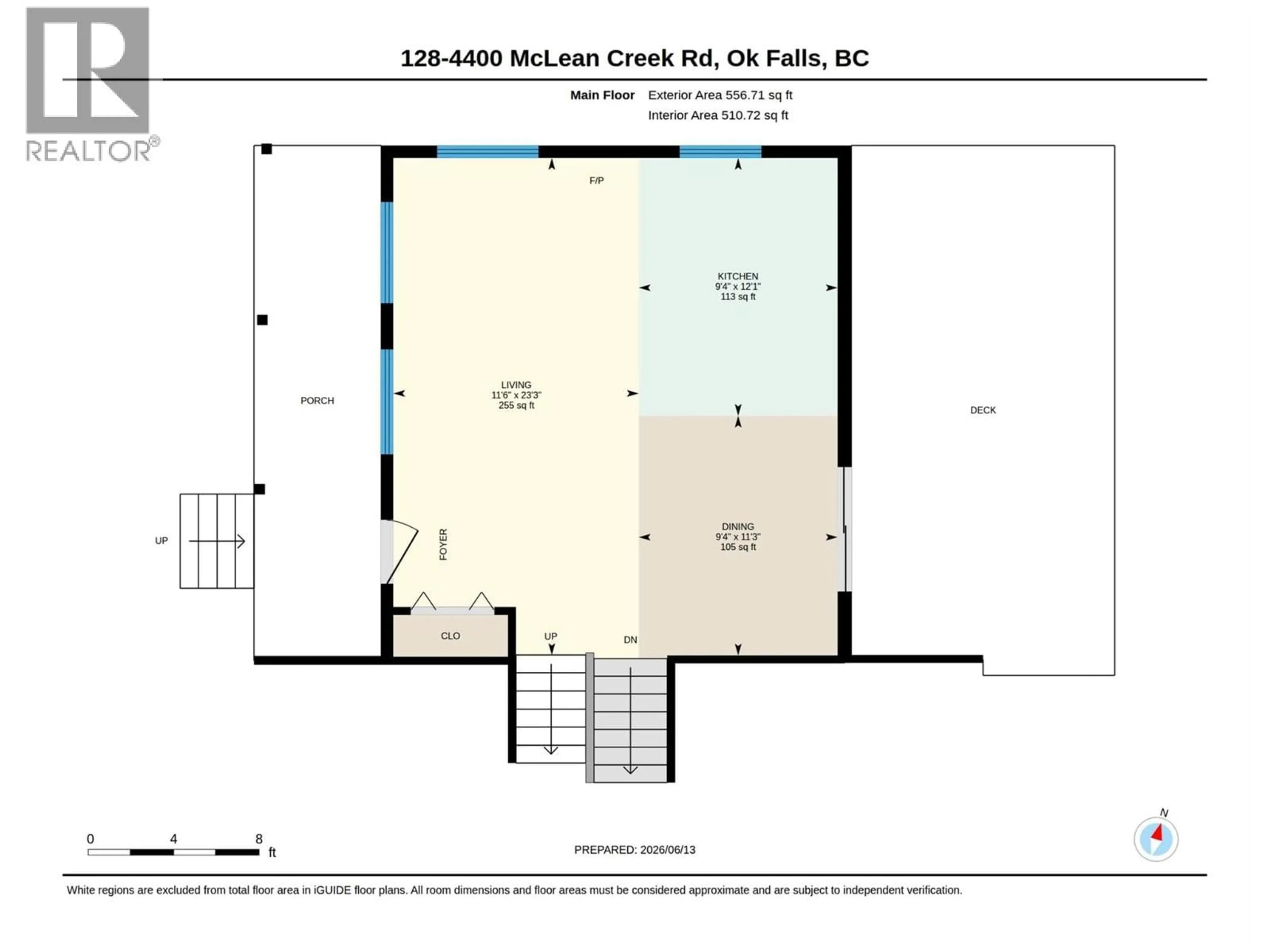Floor plan for 128 - 4400 MCLEAN CREEK ROAD, Okanagan Falls British Columbia V0H1R6