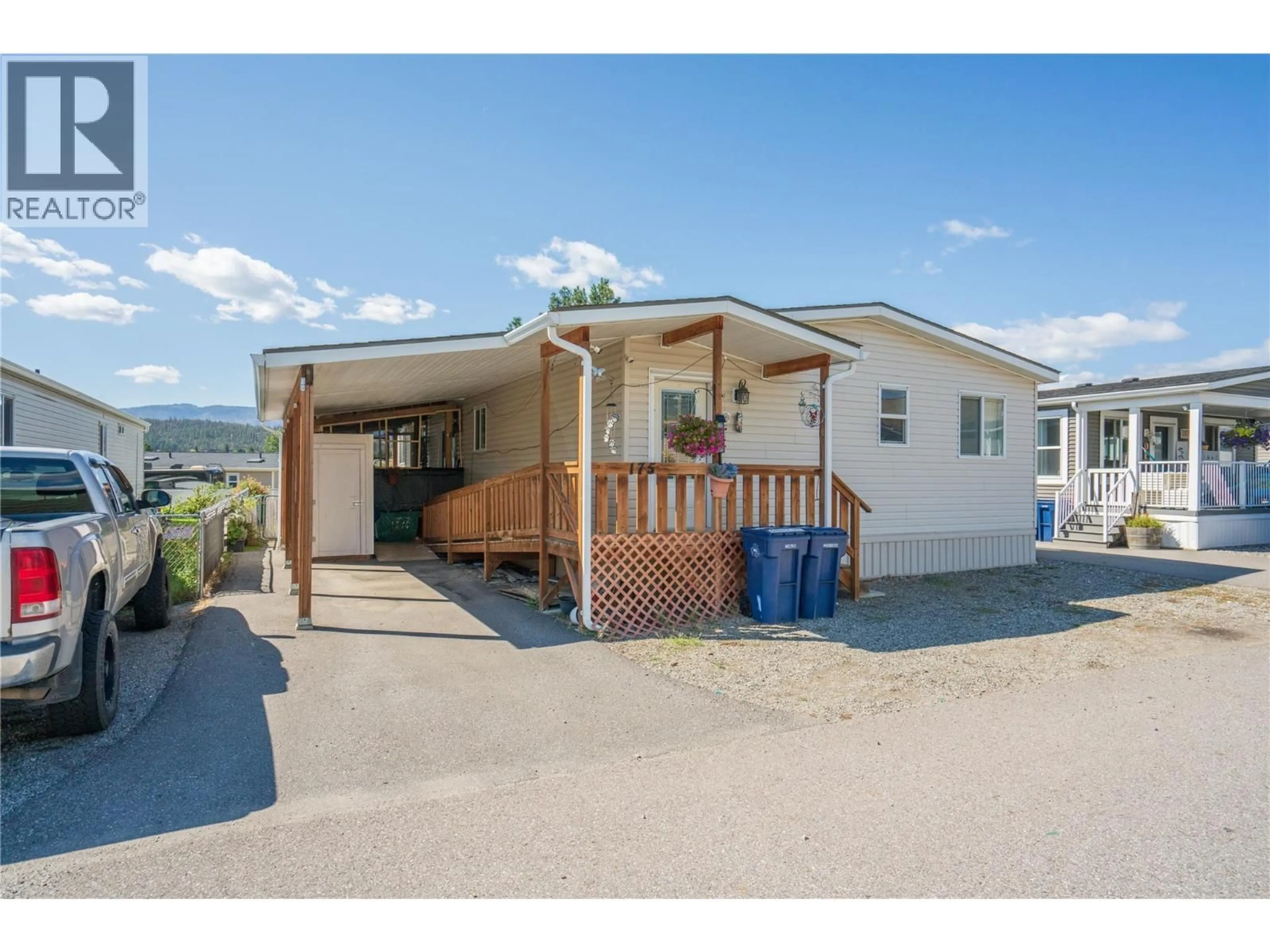Home with vinyl exterior material, street for 175 - 9020 JIM BAILEY ROAD, Kelowna British Columbia V4V1E5