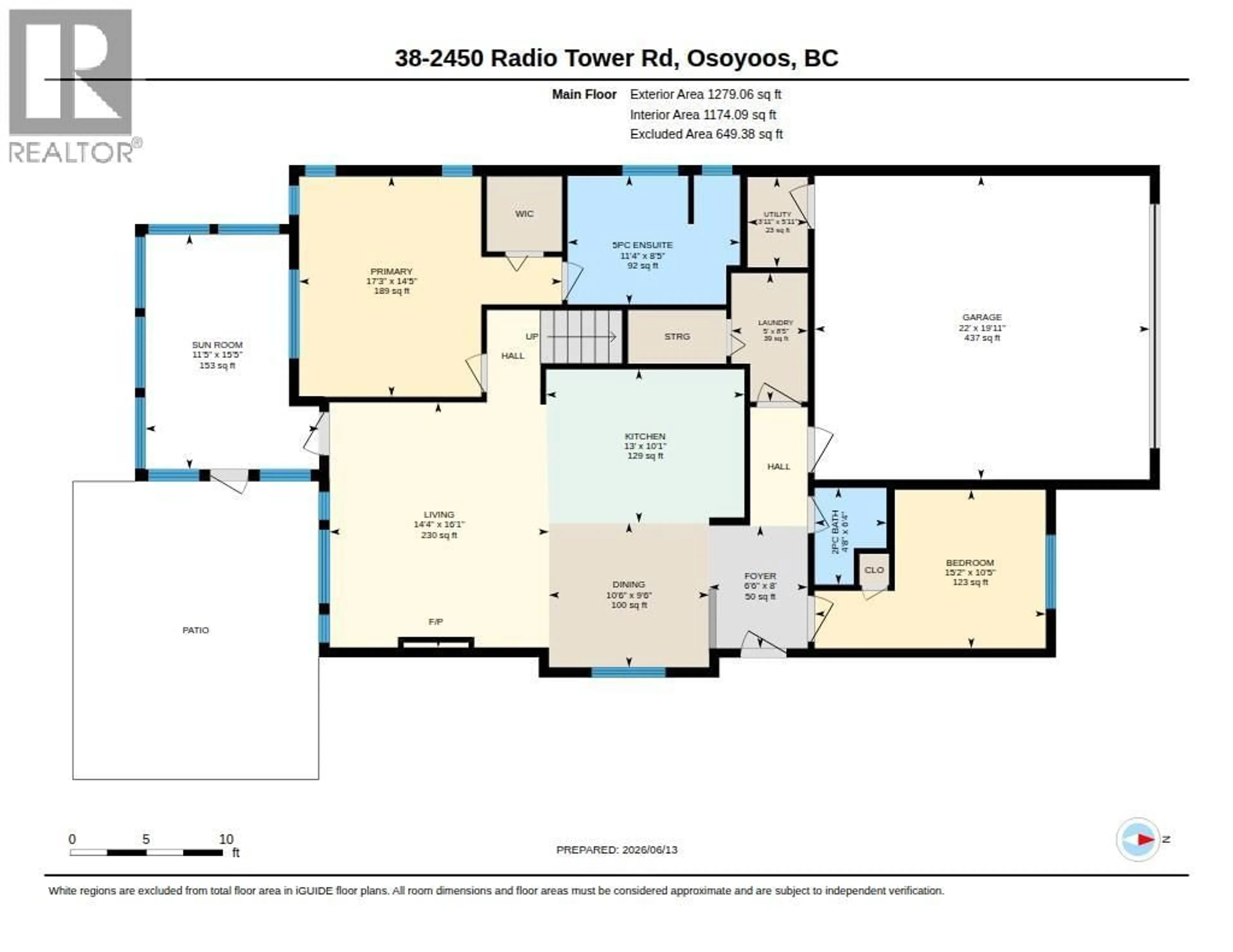 Floor plan for 38 - 2450 RADIO TOWER ROAD, Oliver British Columbia V0H1T1
