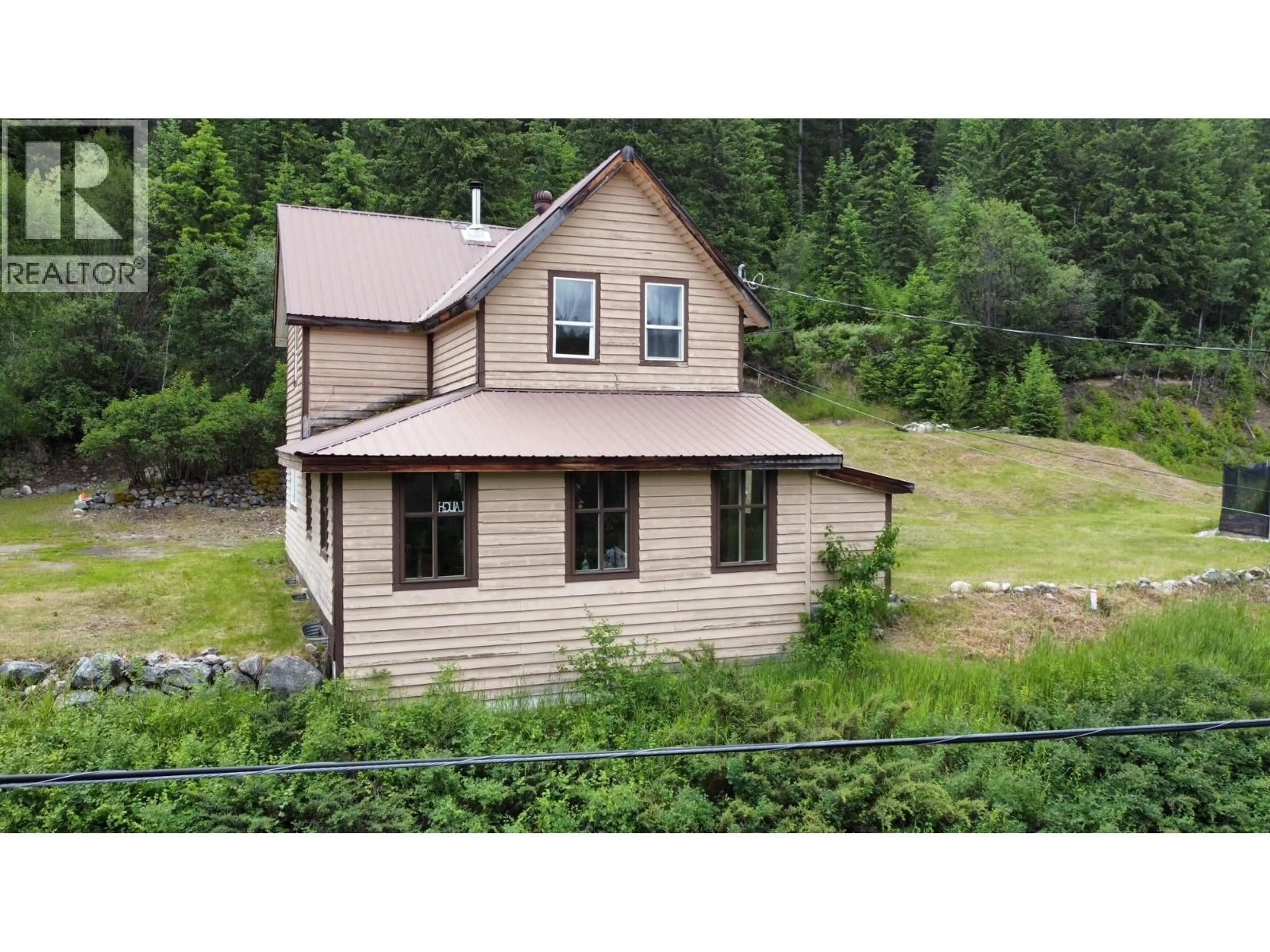 A pic from outside/outdoor area/front of a property/back of a property/a pic from drone, unknown for 456 LONG LAKE AVENUE, Greenwood British Columbia V0H1J0
