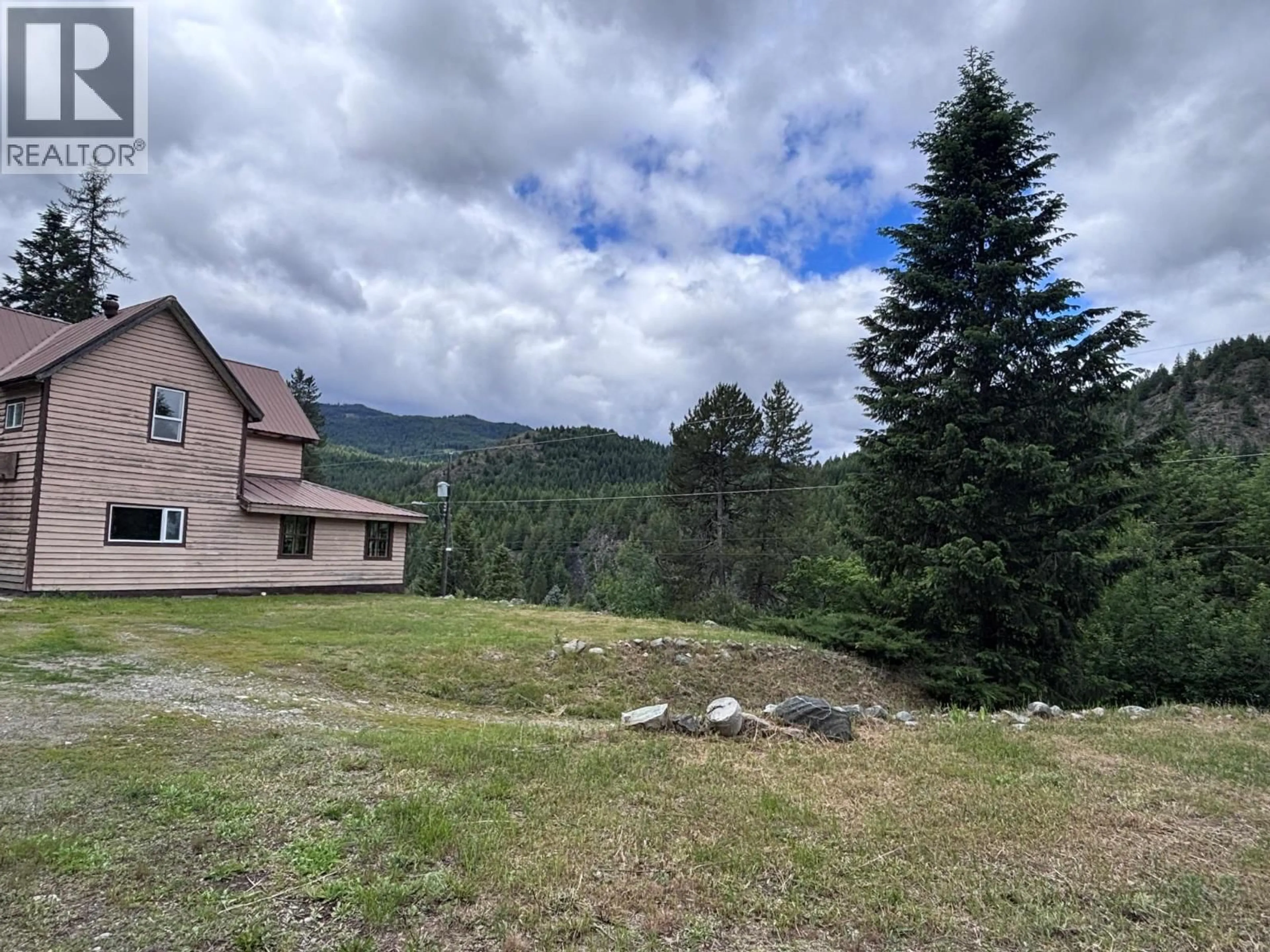 A pic from outside/outdoor area/front of a property/back of a property/a pic from drone, mountain view for 456 LONG LAKE AVENUE, Greenwood British Columbia V0H1J0