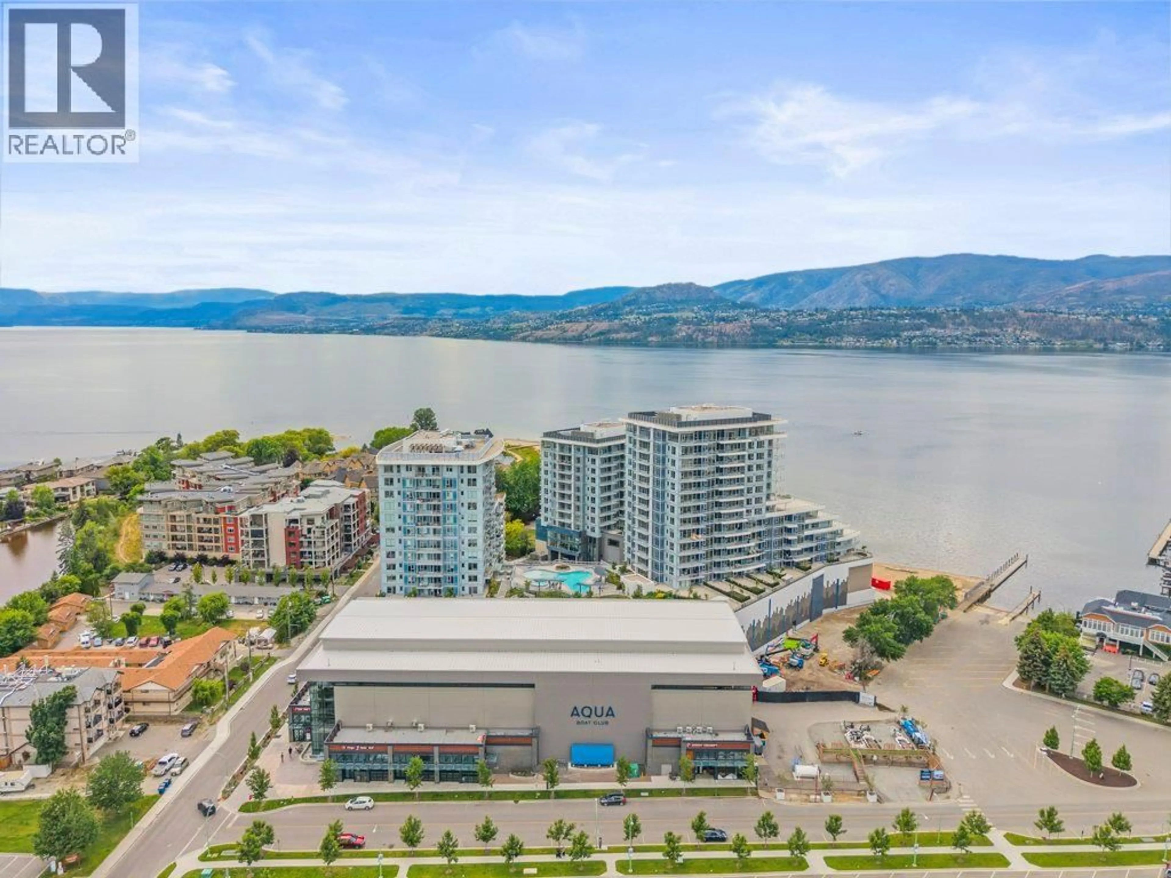 A pic from outside/outdoor area/front of a property/back of a property/a pic from drone, water/lake/river/ocean view for 608 - 3700 CAPOZZI ROAD, Kelowna British Columbia V1W0J5