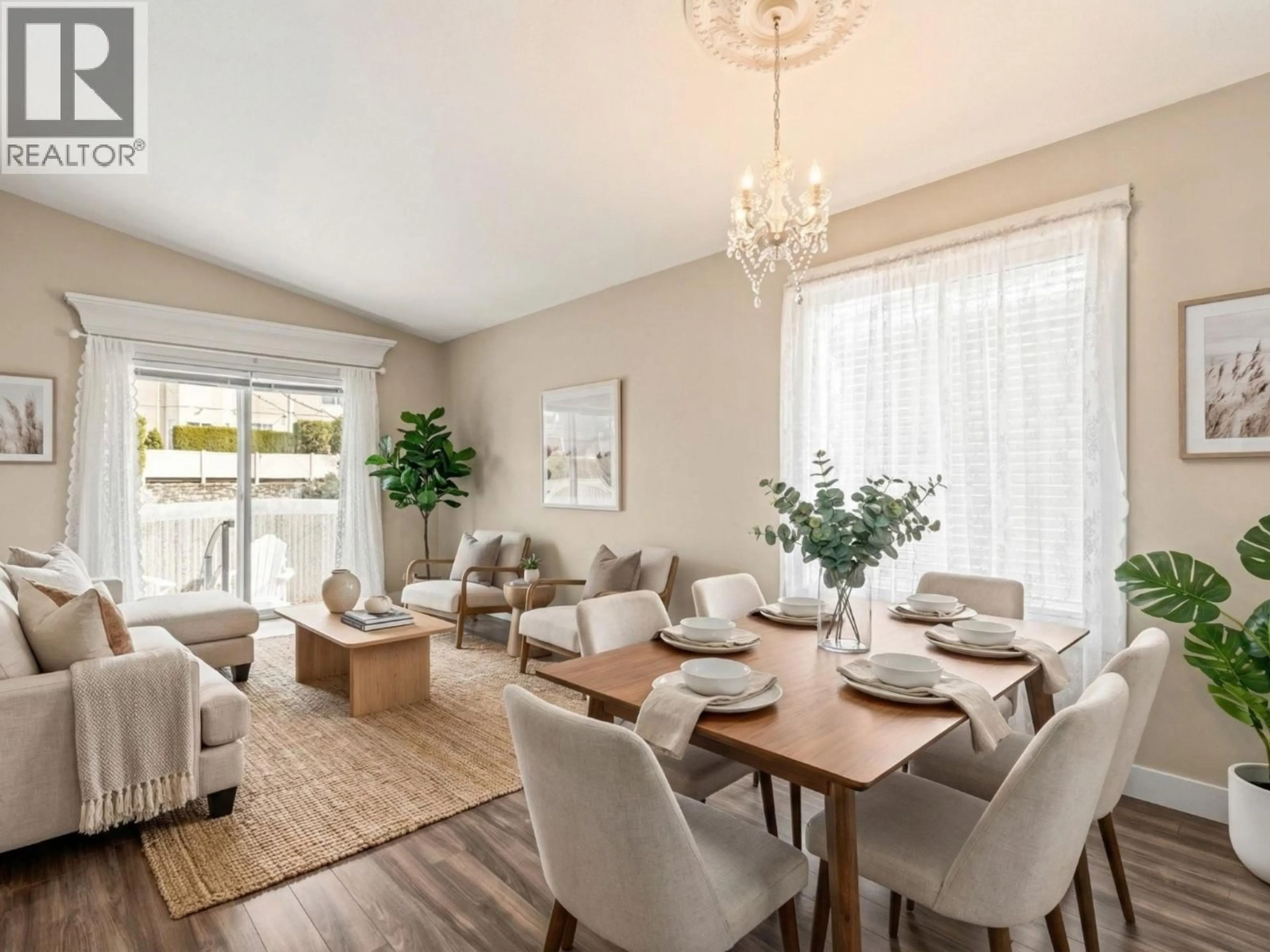 Dining room, wood/laminate floor for 66 - 2100 55 AVENUE, Vernon British Columbia V1T9Y6