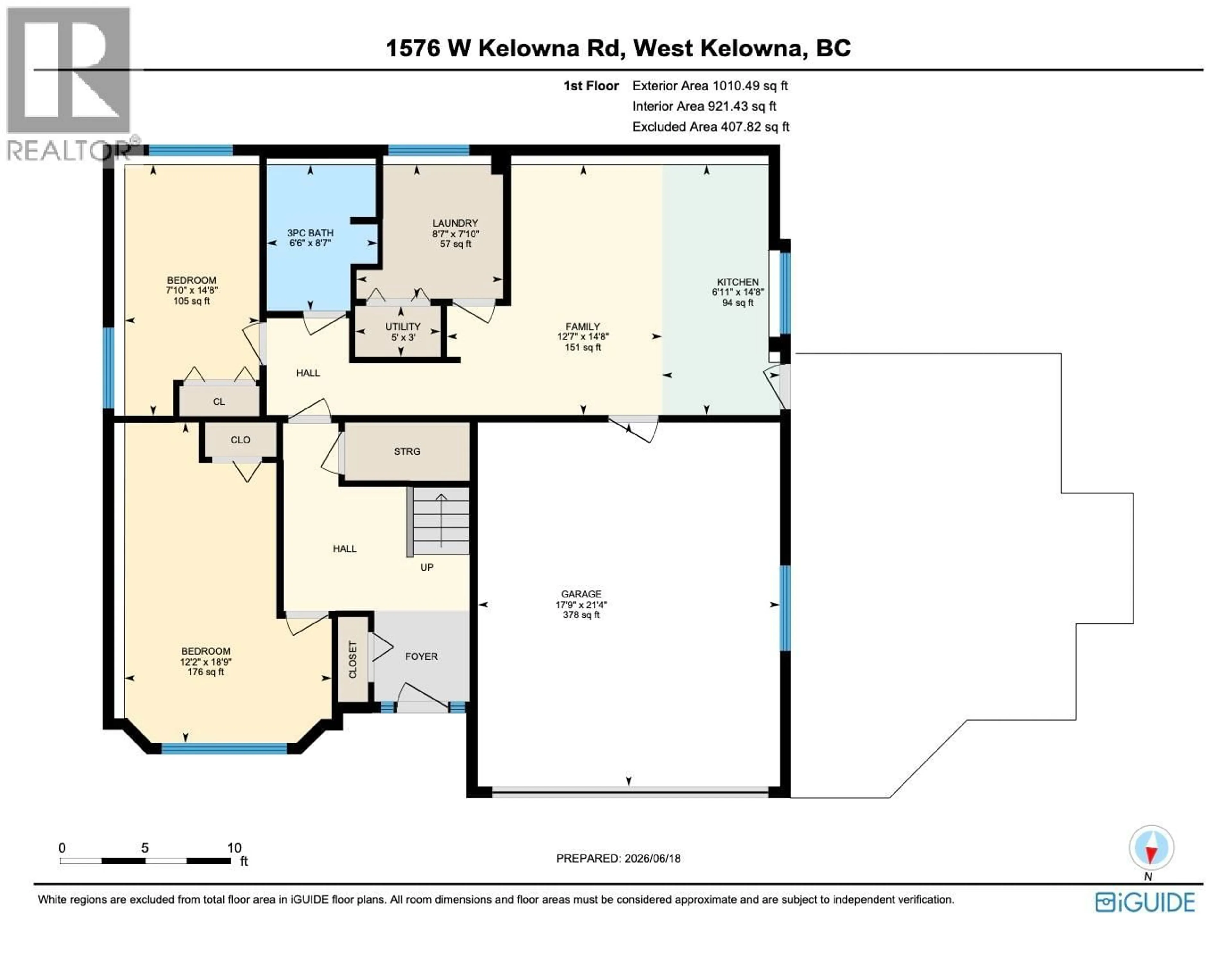 Floor plan for 1576 WEST KELOWNA ROAD, West Kelowna British Columbia V1Z3H5