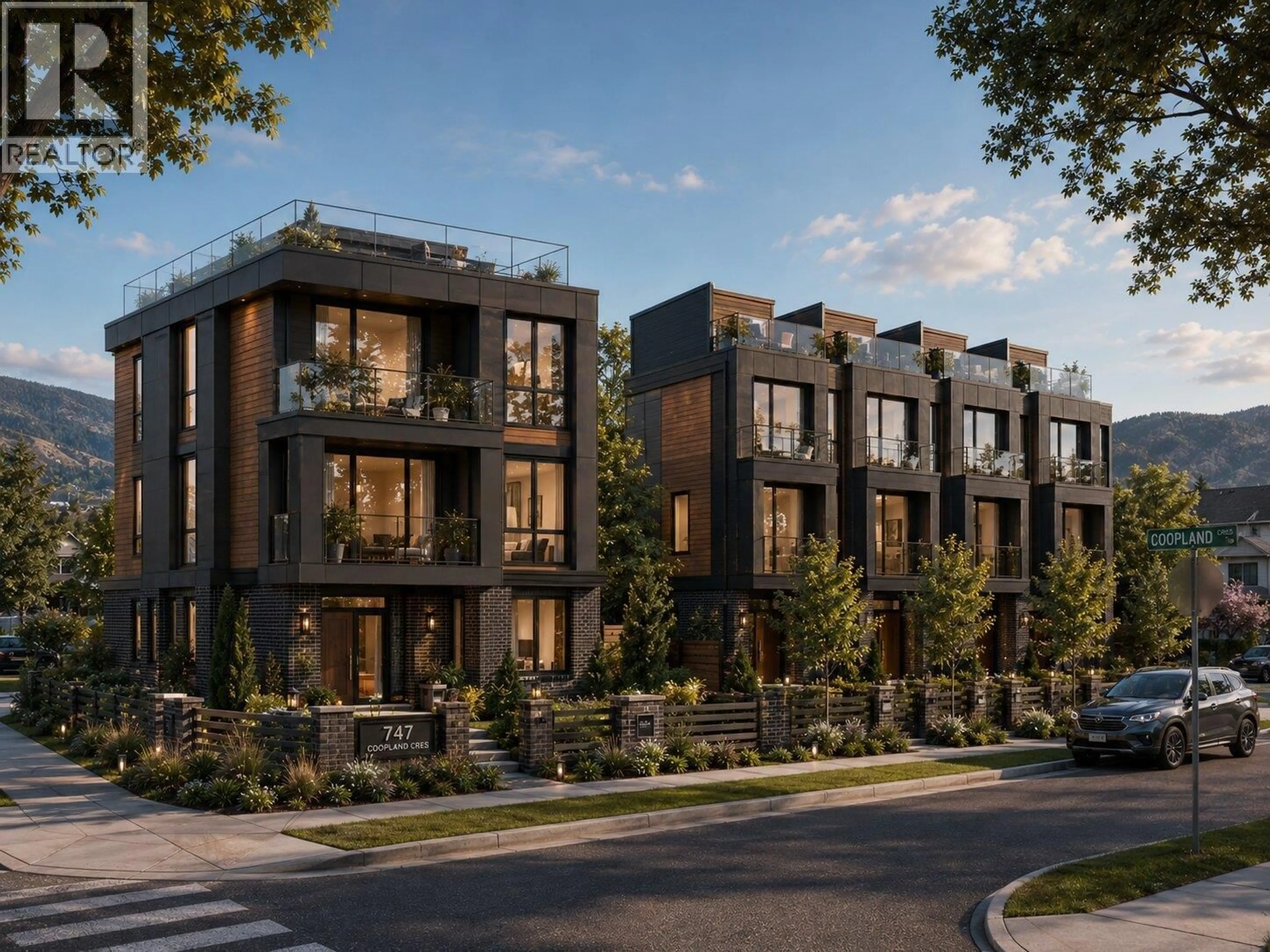 Home with brick exterior material, street for 747 COOPLAND CRESCENT, Kelowna British Columbia V1Y2V2