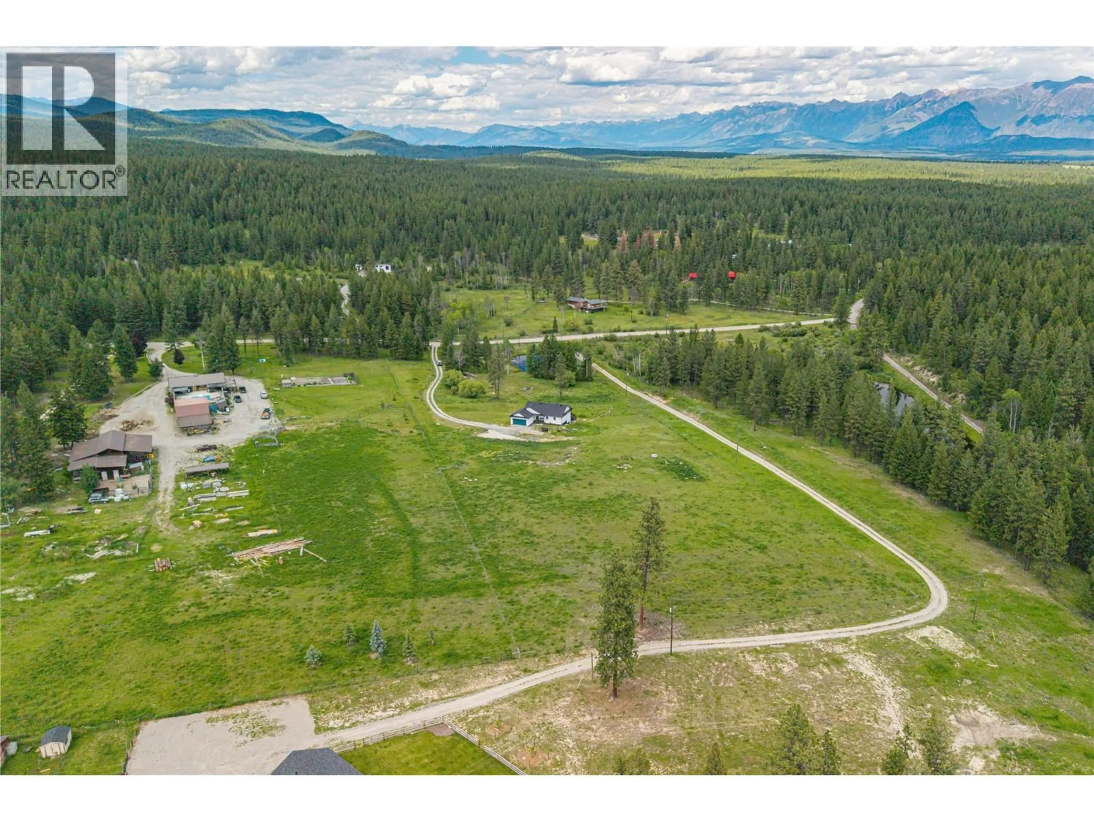 A pic from outside/outdoor area/front of a property/back of a property/a pic from drone, mountain view for 3320 PINE RIDGE ROAD, Kimberley British Columbia V1A3L5