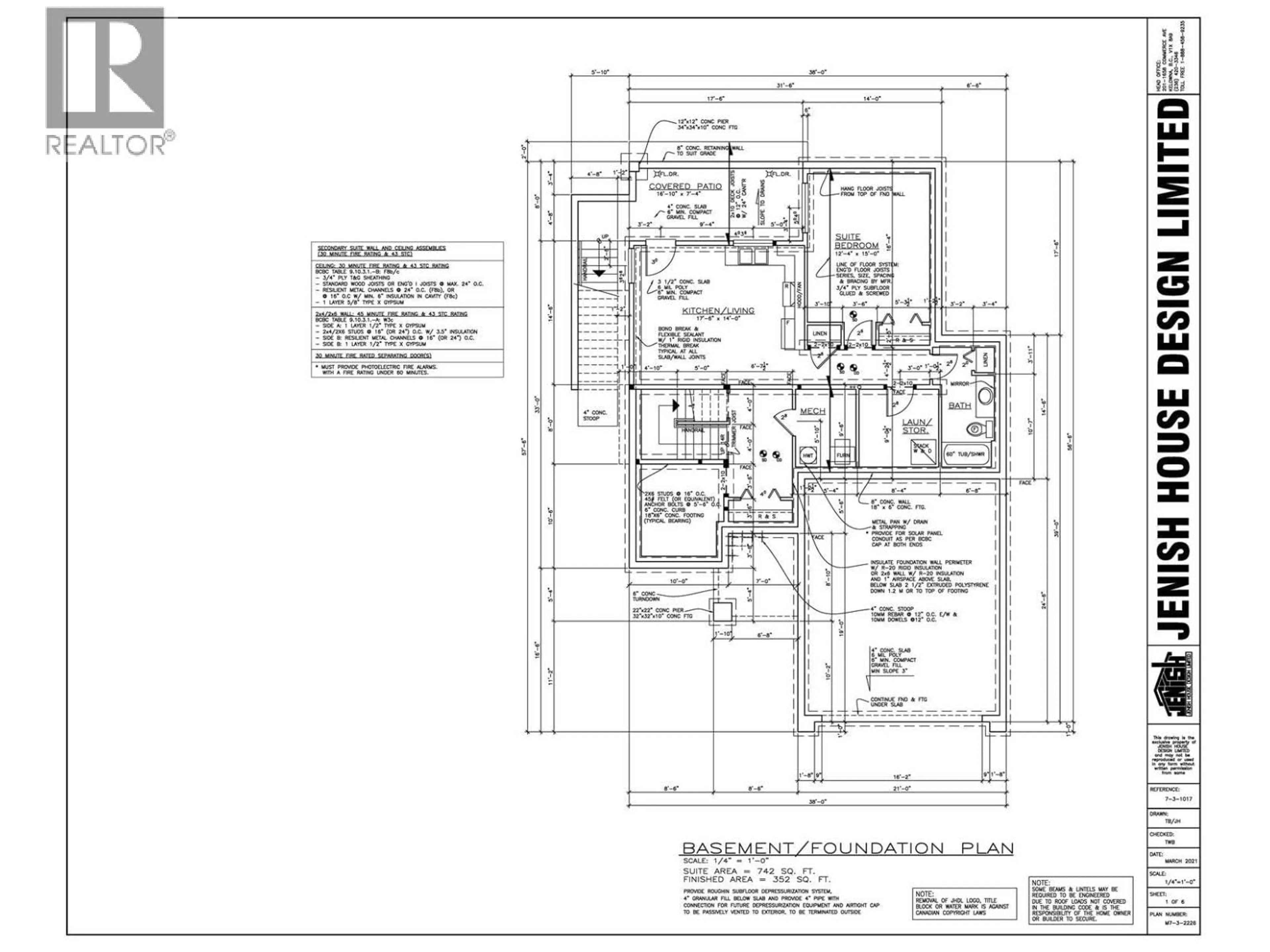 Floor plan for 703 LAKE COURT, West Kelowna British Columbia V1Z1H6